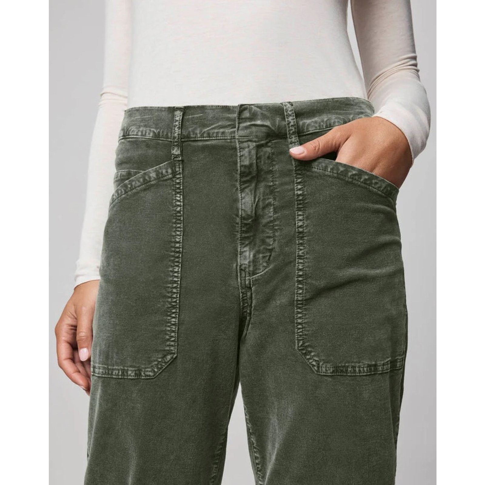 Splendid Splendid Women Corduroy Cotton Carissa Cargo Pants Size M Size 32" / US 10 / IT 46 - 2 Thumbnail