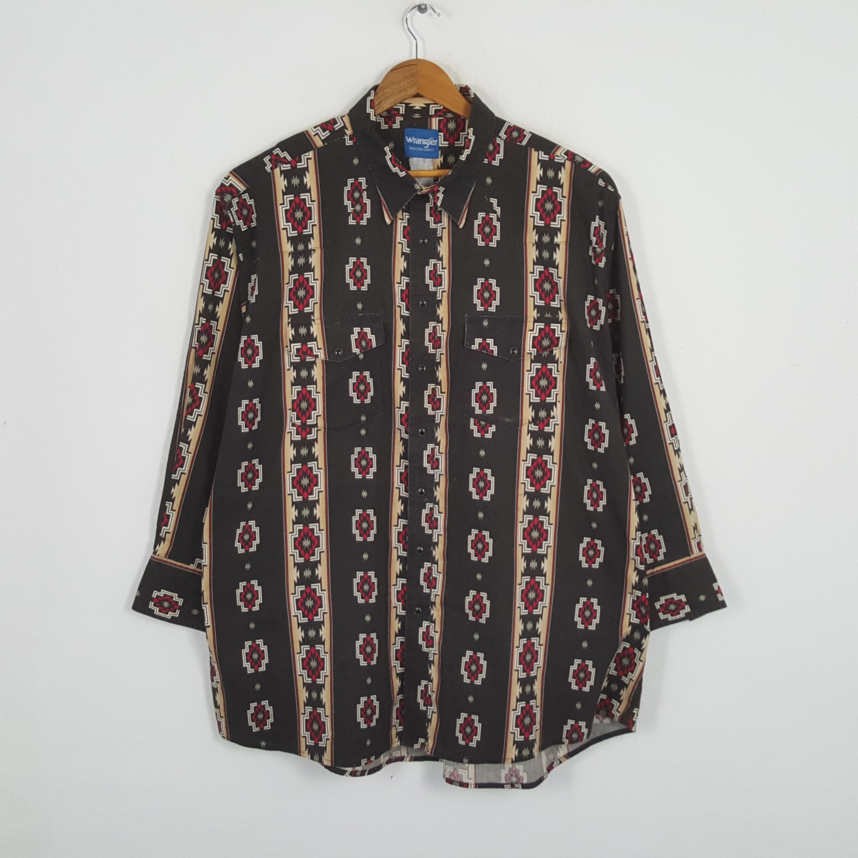 Vintage × Wrangler Vintage WRANGLER American Classic Style Shirts Size US XXL / EU 58 / 5 - 1 Thumbnail