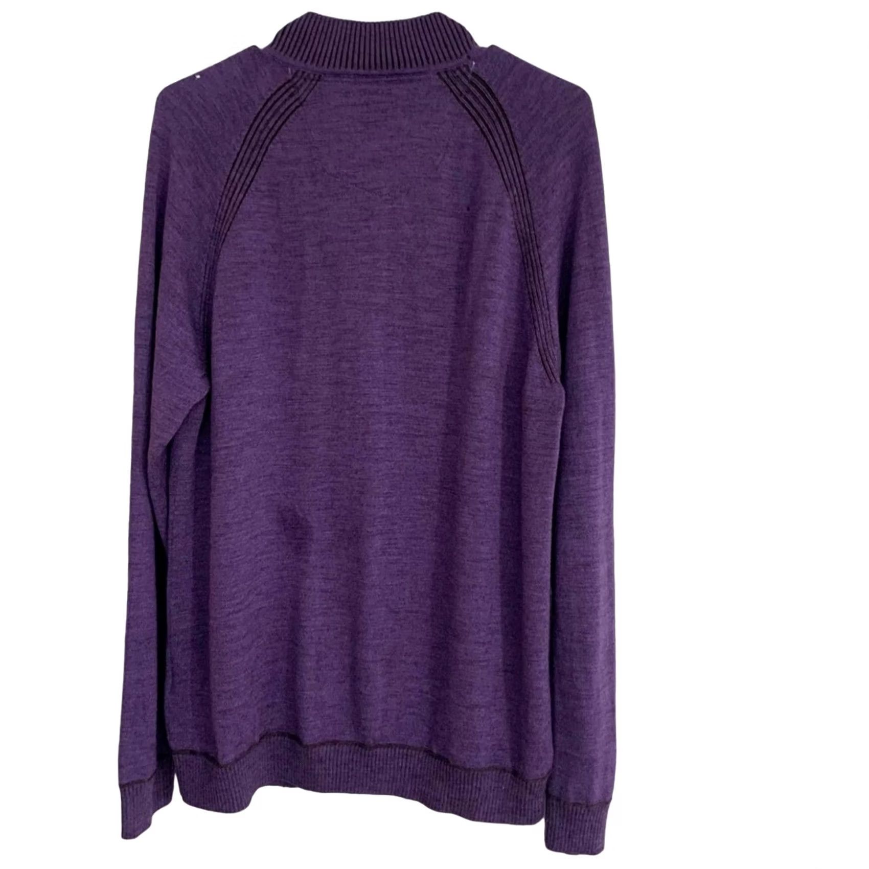 Robert Graham Robert Graham Sweater Men's Size Large PURPLE 100% Wool 1/4 Zip NICE Size US L / EU 52-54 / 3 - 2 Thumbnail