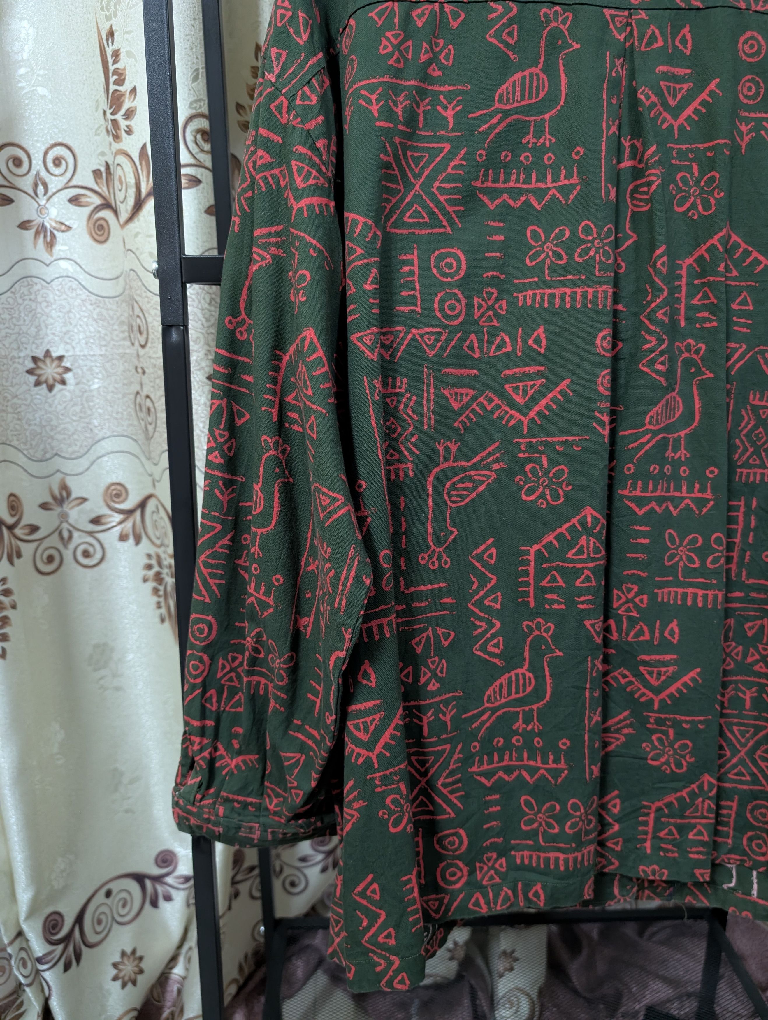 Other Button Up Shirt Jacket Aztec Mayan Probably Printed Monogram Size L / US 10 / IT 46 - 7 Thumbnail