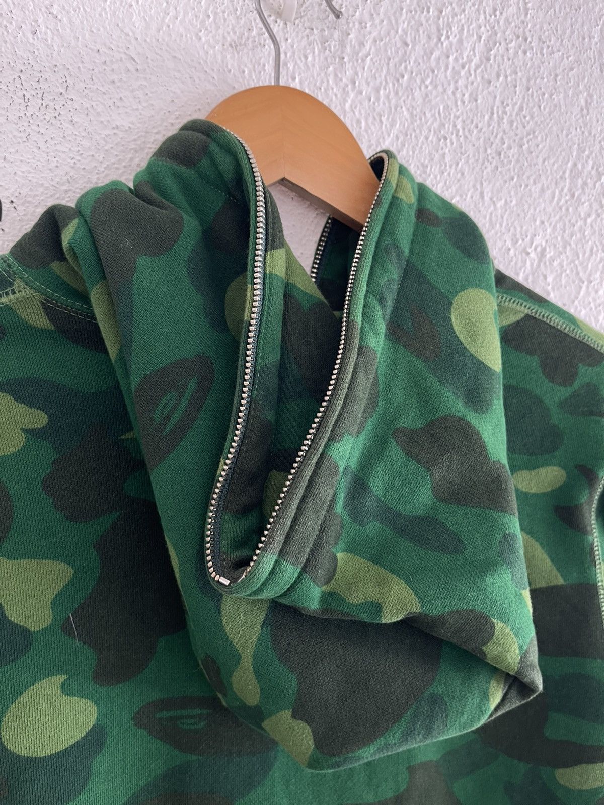 Bape Bape Green Shibuya Camo Full Zip Hoodie Size US M / EU 48-50 / 2 - 12 Thumbnail