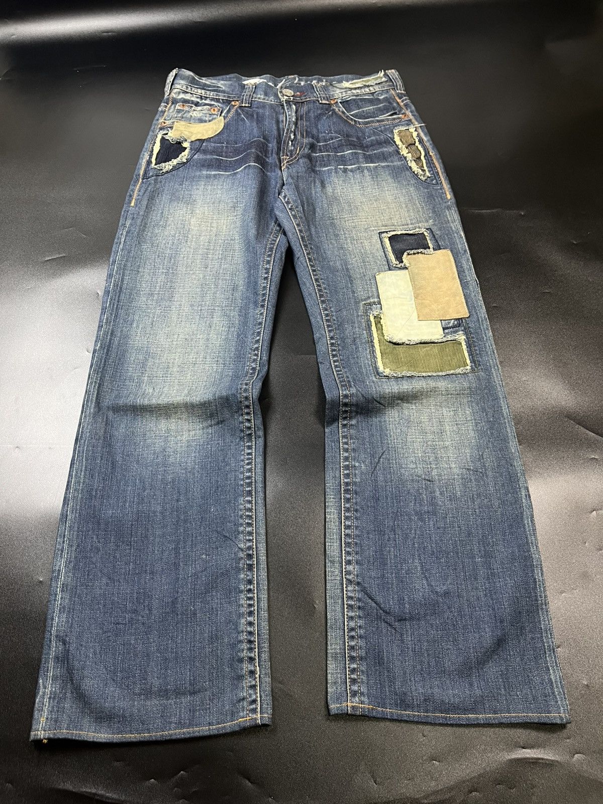 Hysteric Glamour japanese Osaka Big Train patchwork Suede Size US 34 / EU 50 - 1 Thumbnail