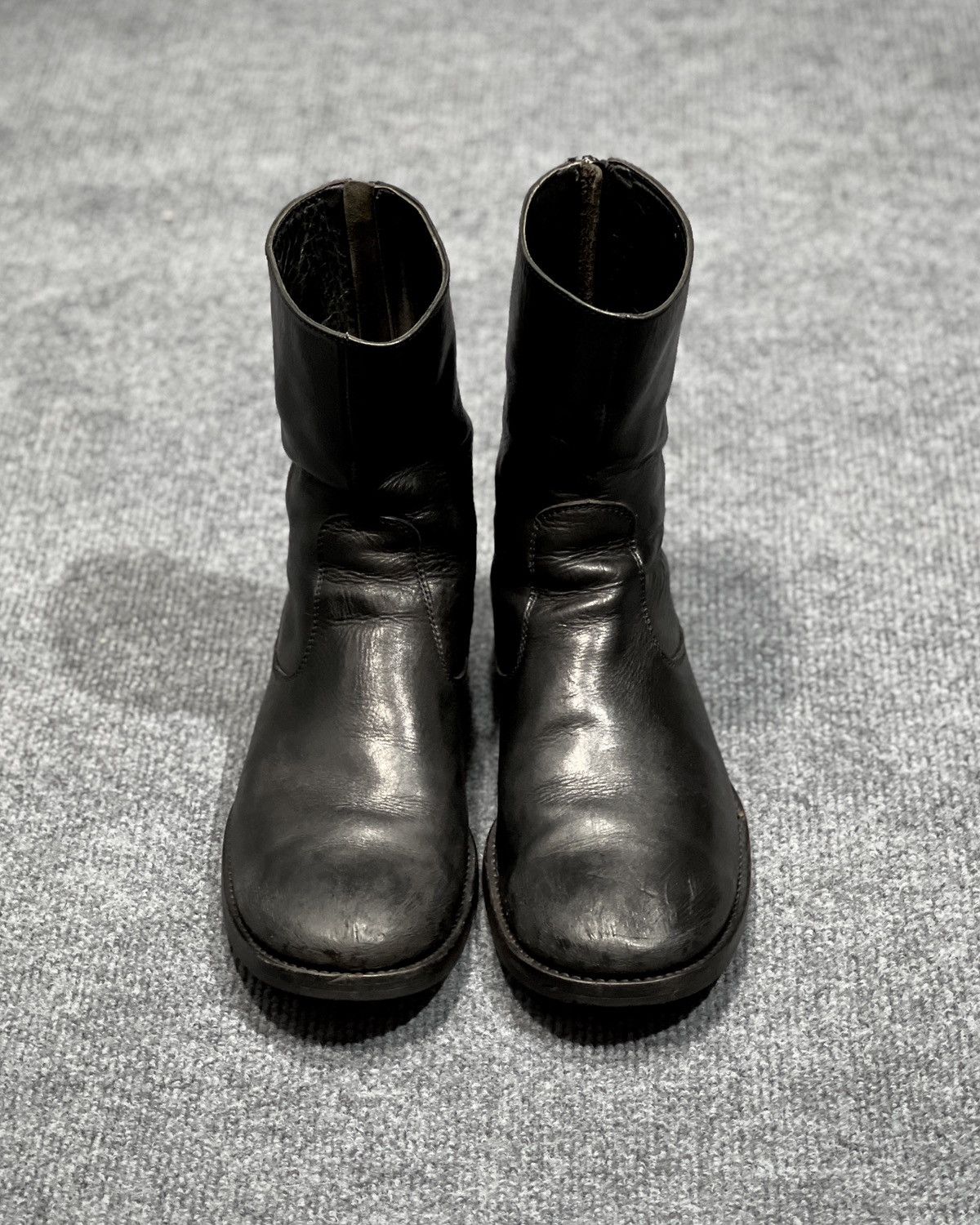 Japanese Brand Moonage Devilment Back Zip Black Boot Size US 9.5 / EU 42-43 - 7 Thumbnail