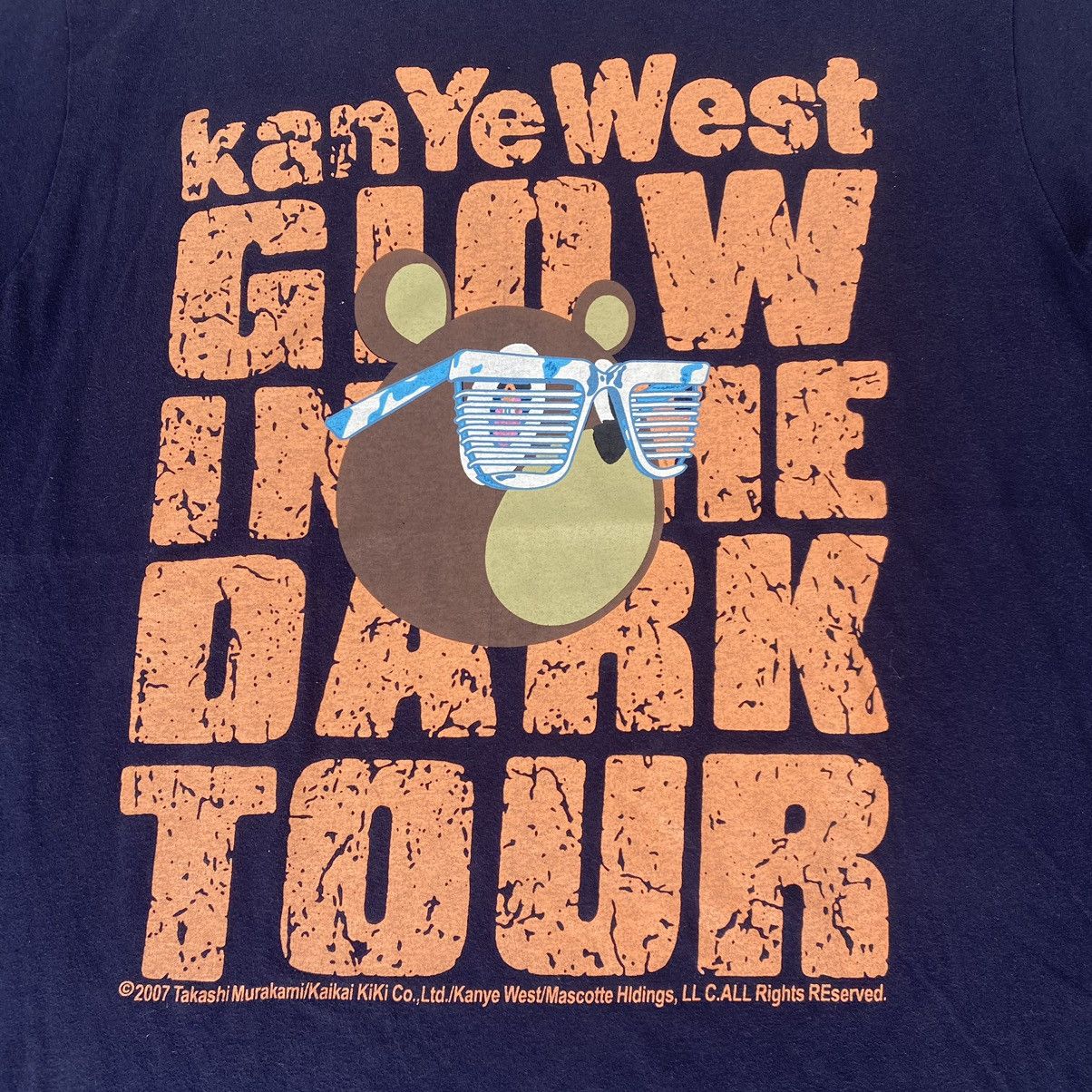 Kanye West × Rap Tees × Vintage Vintage Rare 2007 Kanye West Glow In The Dark Promo Tee Size US L / EU 52-54 / 3 - 3 Thumbnail