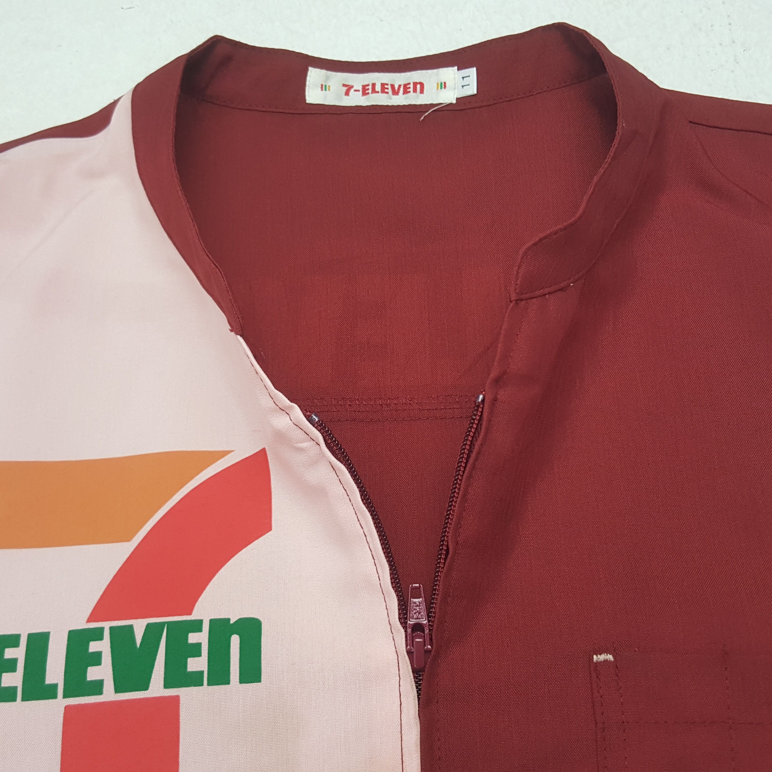 Japanese Brand × Vintage Vintage 7 Eleven Big Logo Worker Uniform Jacket C285N2 Size US S / EU 44-46 / 1 - 5 Thumbnail