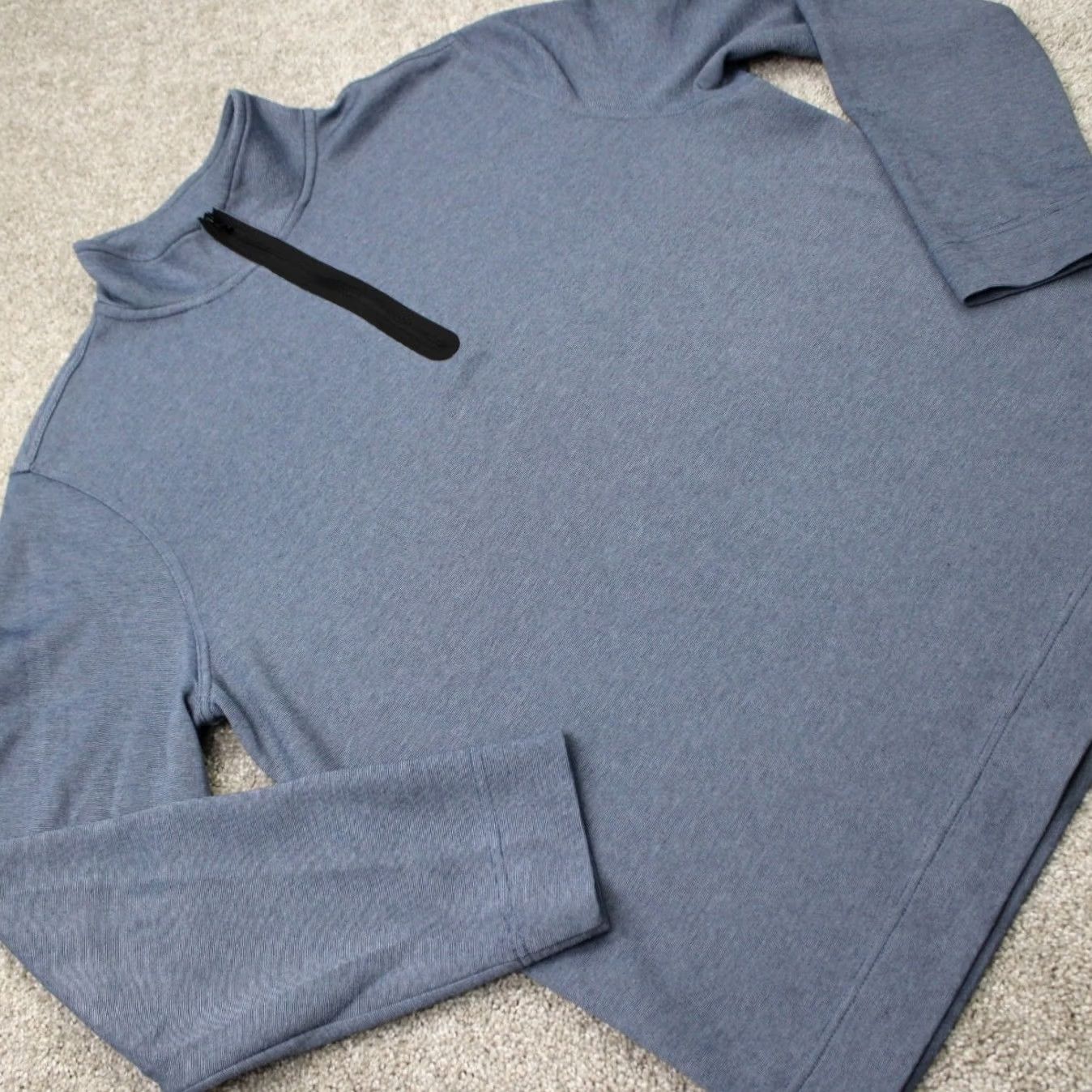Banana Republic Banana Republic Sweatshirt Mens XL Blue 1/4 Zip Cotton/Polyester Pullover Size US XL / EU 56 / 4 - 6 Thumbnail