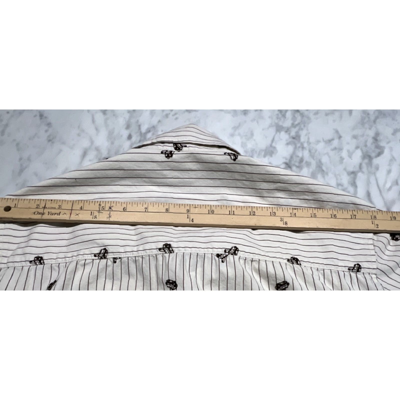 Paul Frank VINTAGE Paul Frank Polo Camp Shirt Men XL Embroidered Movie Cameras Allover Stripes Size US XL / EU 56 / 4 - 6 Thumbnail