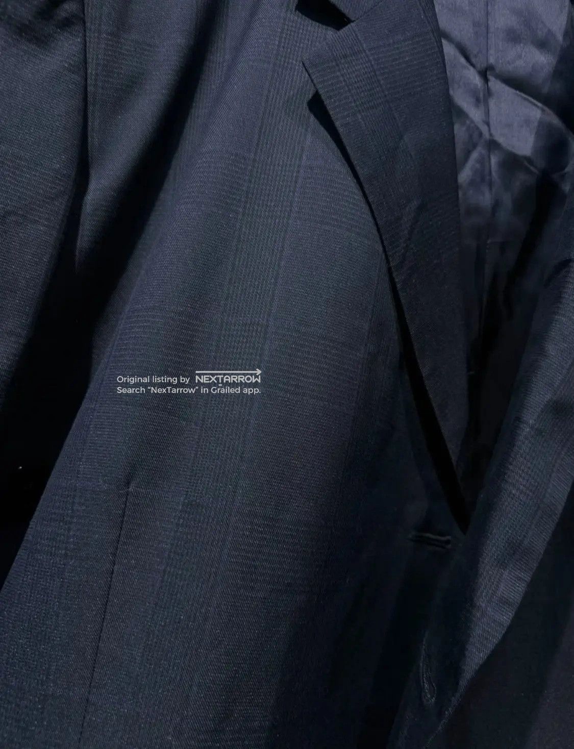 Martine Rose Subtle Check Blazer Jacket Dddd72608 in Blue, Men's — image 3 of 5