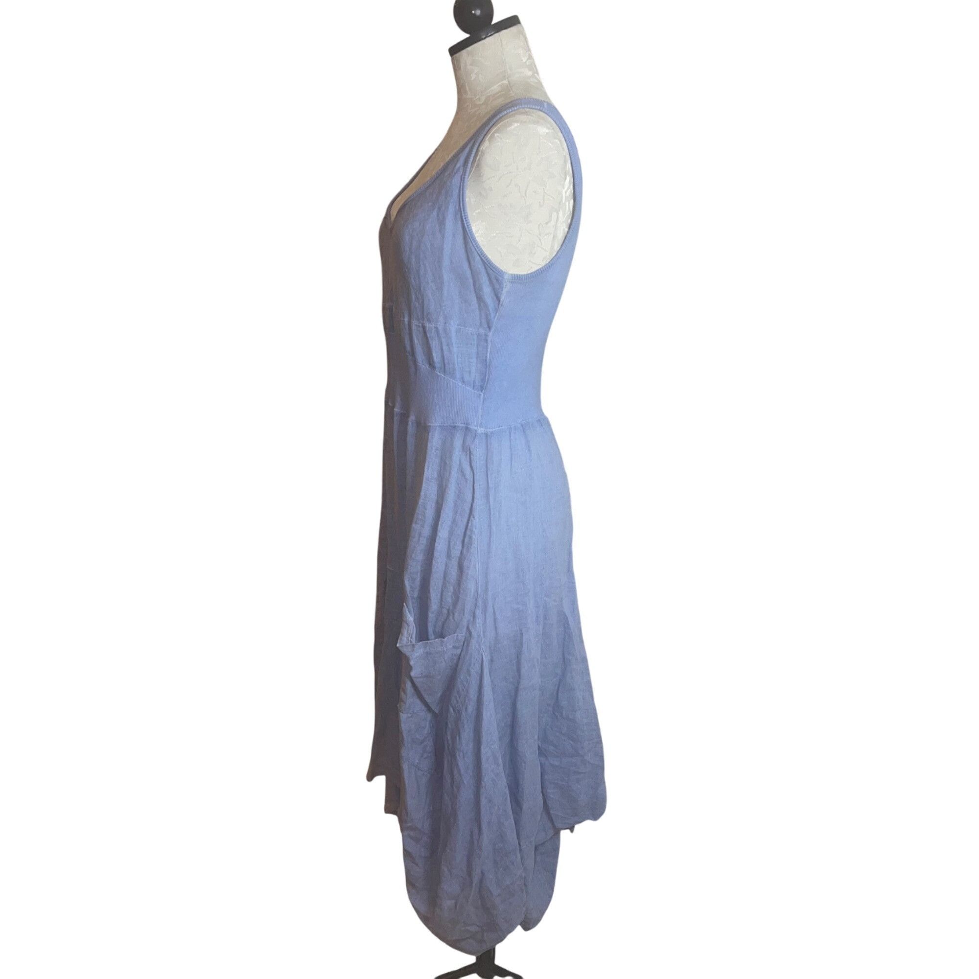 Other Inizio Womens Dress Size Large Blue Size L / US 10 / IT 46 - 2 Thumbnail