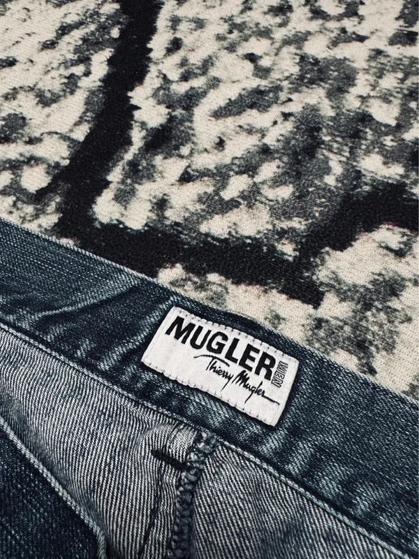 Mugler Mugler jeans pants navy blue 46 Size 40" / US 18 - 5 Thumbnail