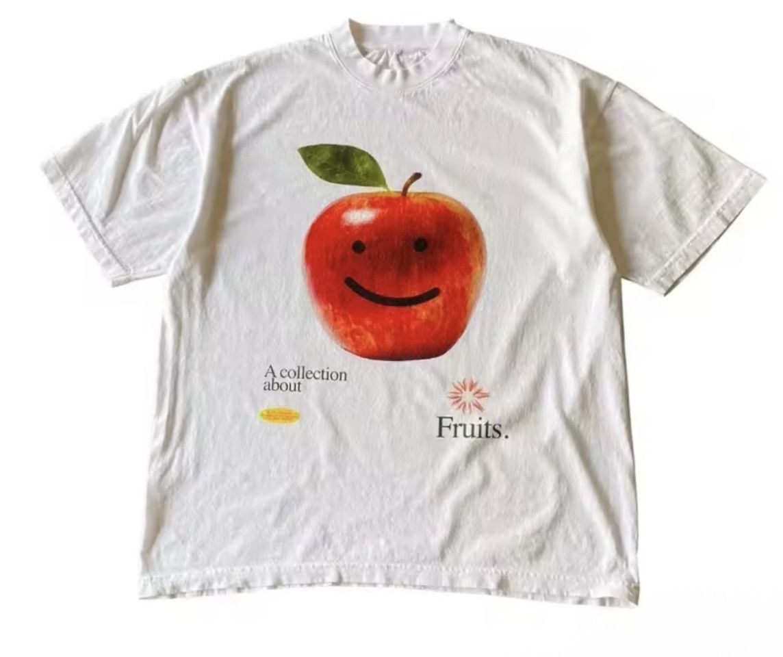 Japanese Brand Streetwear Apple Fruit White T-Shirt Punk Graphic Tees Size US XXL / EU 58 / 5 - 1 Thumbnail