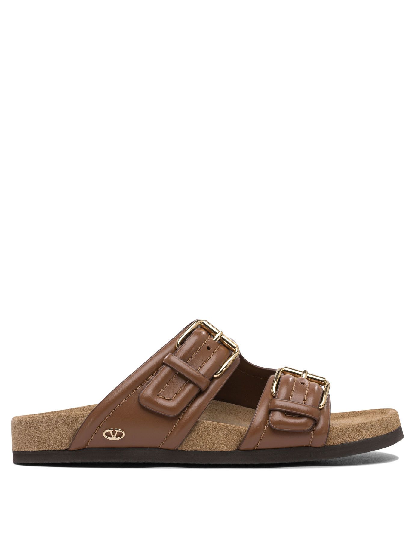 Valentino Garavani Sandali In Pelle Con Logo Vlogo IT 40 Women - USA Duties Paid