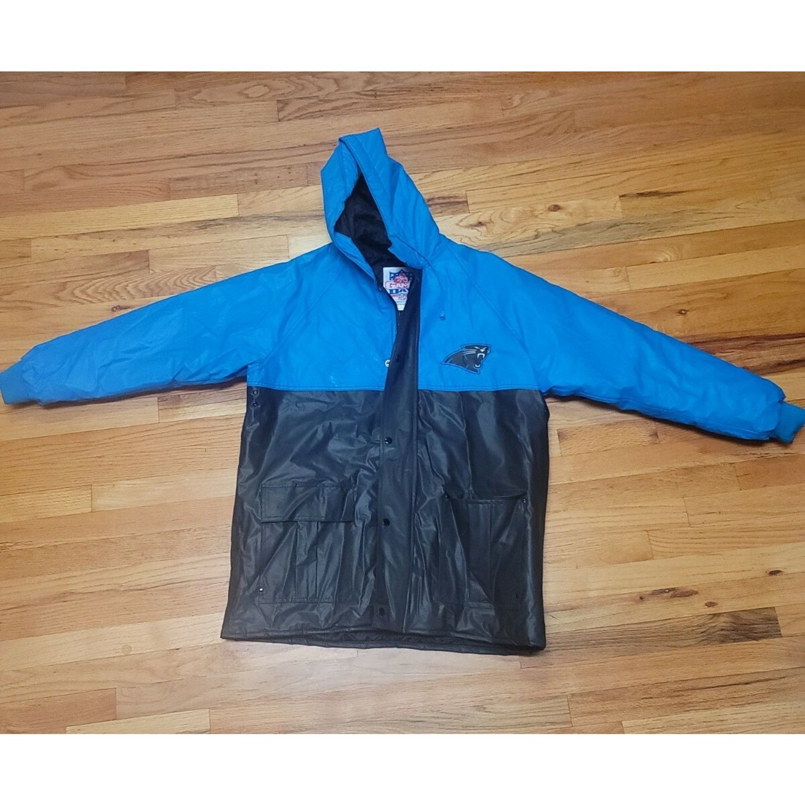 NFL VTG NFL Carolina Panthers Game Day Jacket Sz L ESSEX MFG Size US L / EU 52-54 / 3 - 1 Thumbnail
