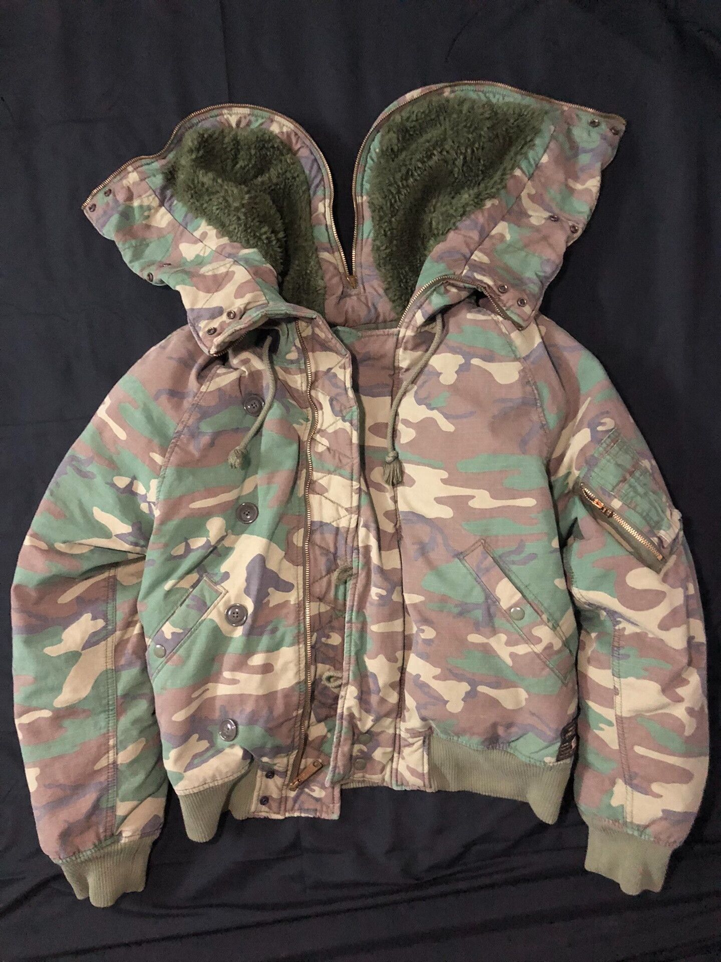 Vintage vintage camo n2b bomber jacket Size US M / EU 48-50 / 2 - 1 Thumbnail