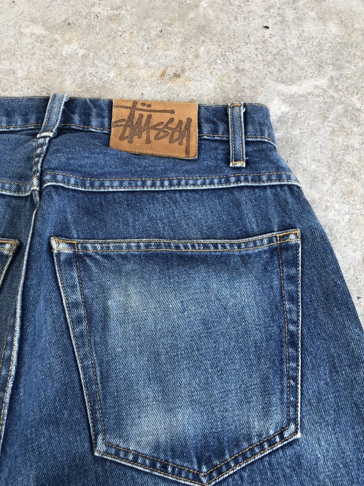Stussy Stussy Baggy Jeans Distressed Jeans Size US 31 - 19 Thumbnail
