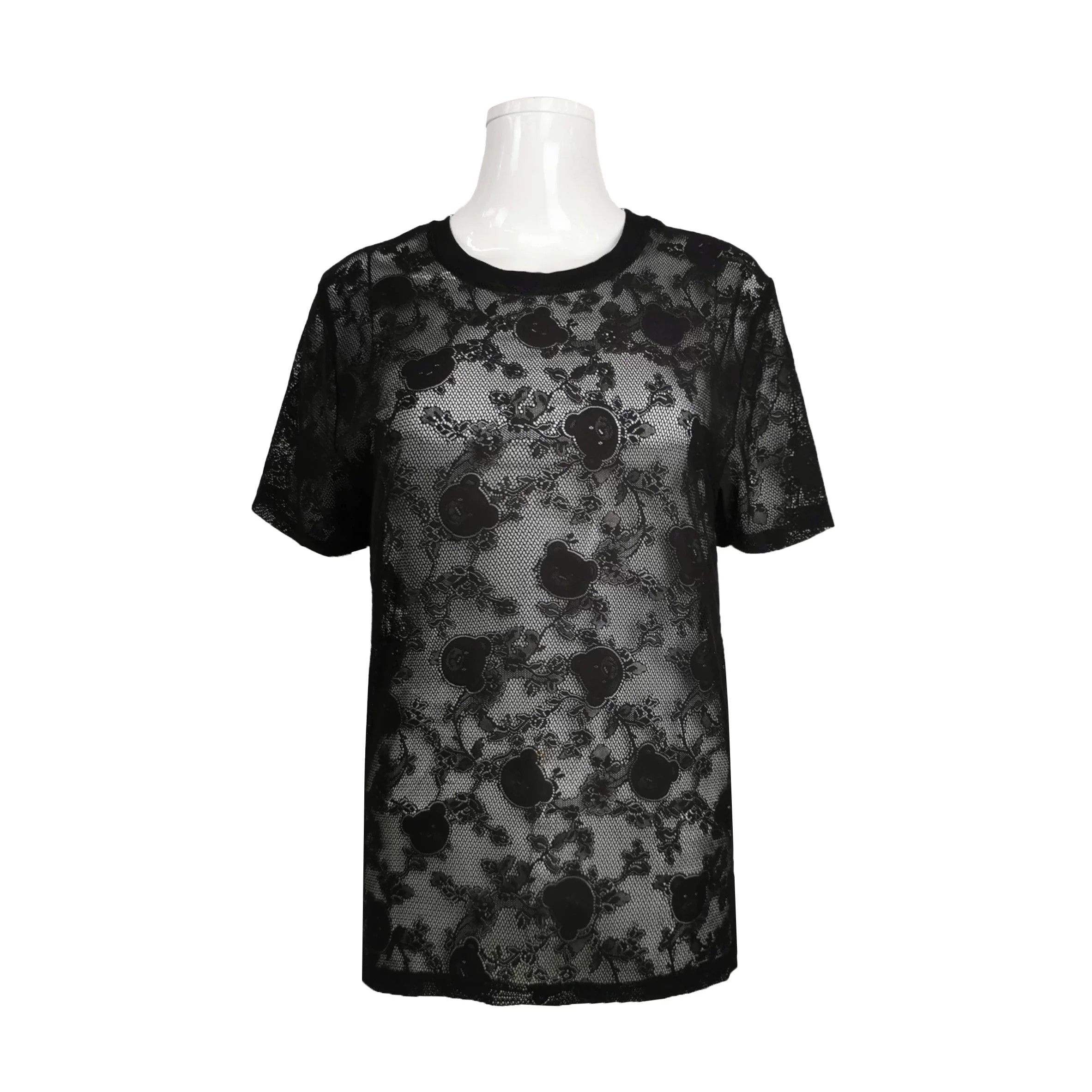 Moschino Moschino Bear Pattern Crew Neck Top Size XS / US 0-2 / IT 36-38 - 1 Thumbnail