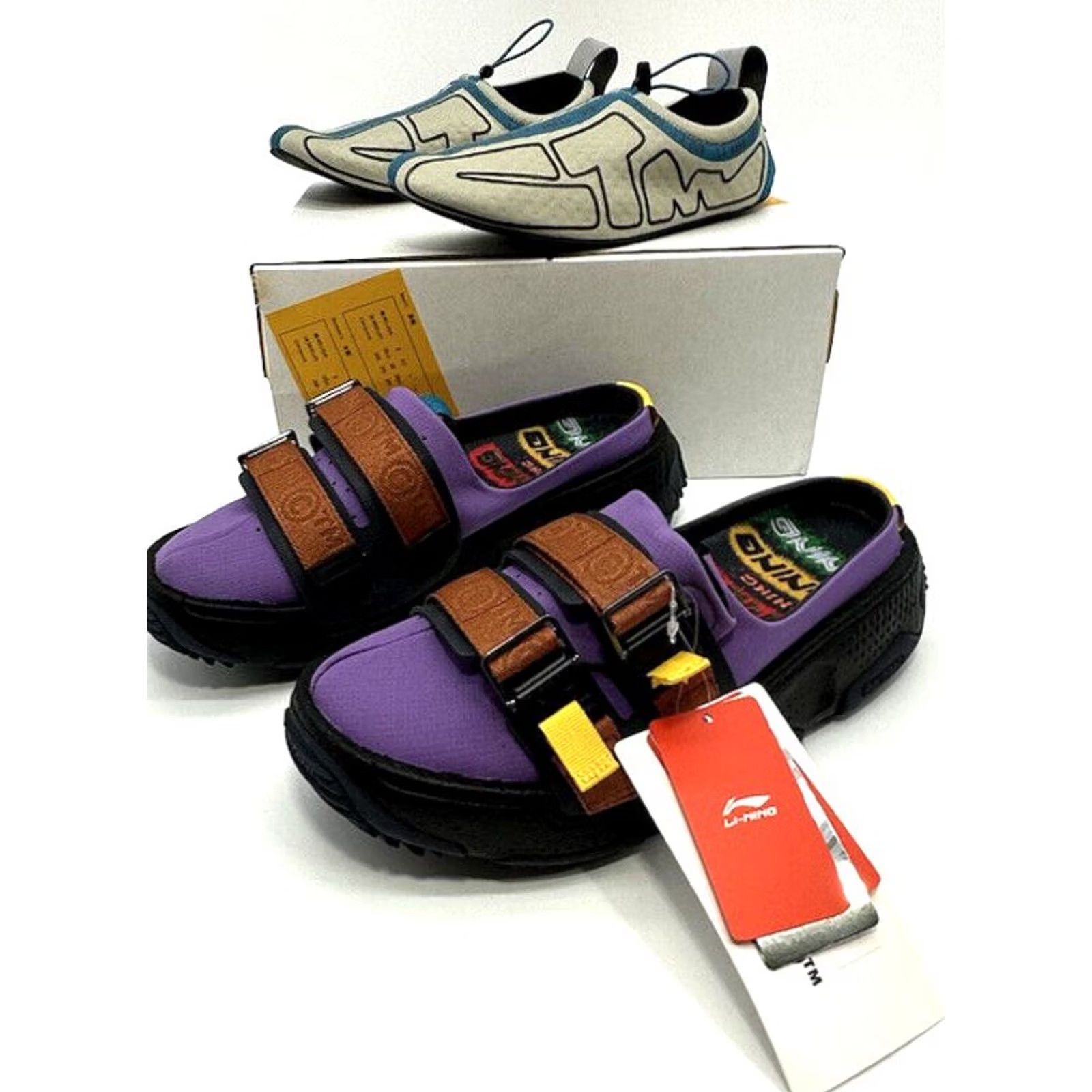 Li-Ning Li-Ning Sneaker Sandal 3-1 Mens Size 7 Purple Camel Grey Colorway Concept Shoes Size US 7 / EU 40 - 2 Thumbnail
