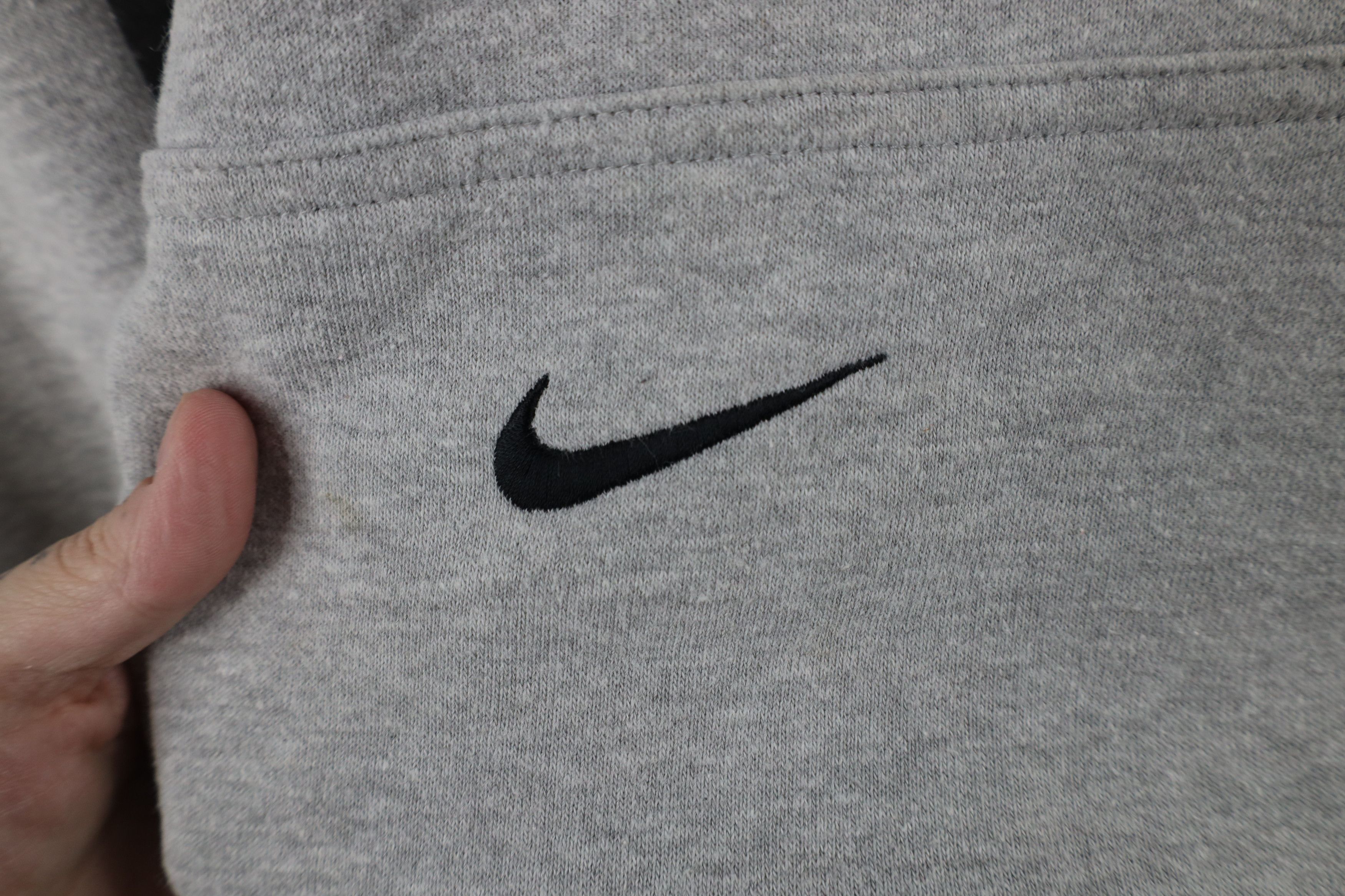 Nike Vintage Nike Center Swoosh Hoodie Sweatshirt Heather Gray Size US M / EU 48-50 / 2 - 4 Thumbnail