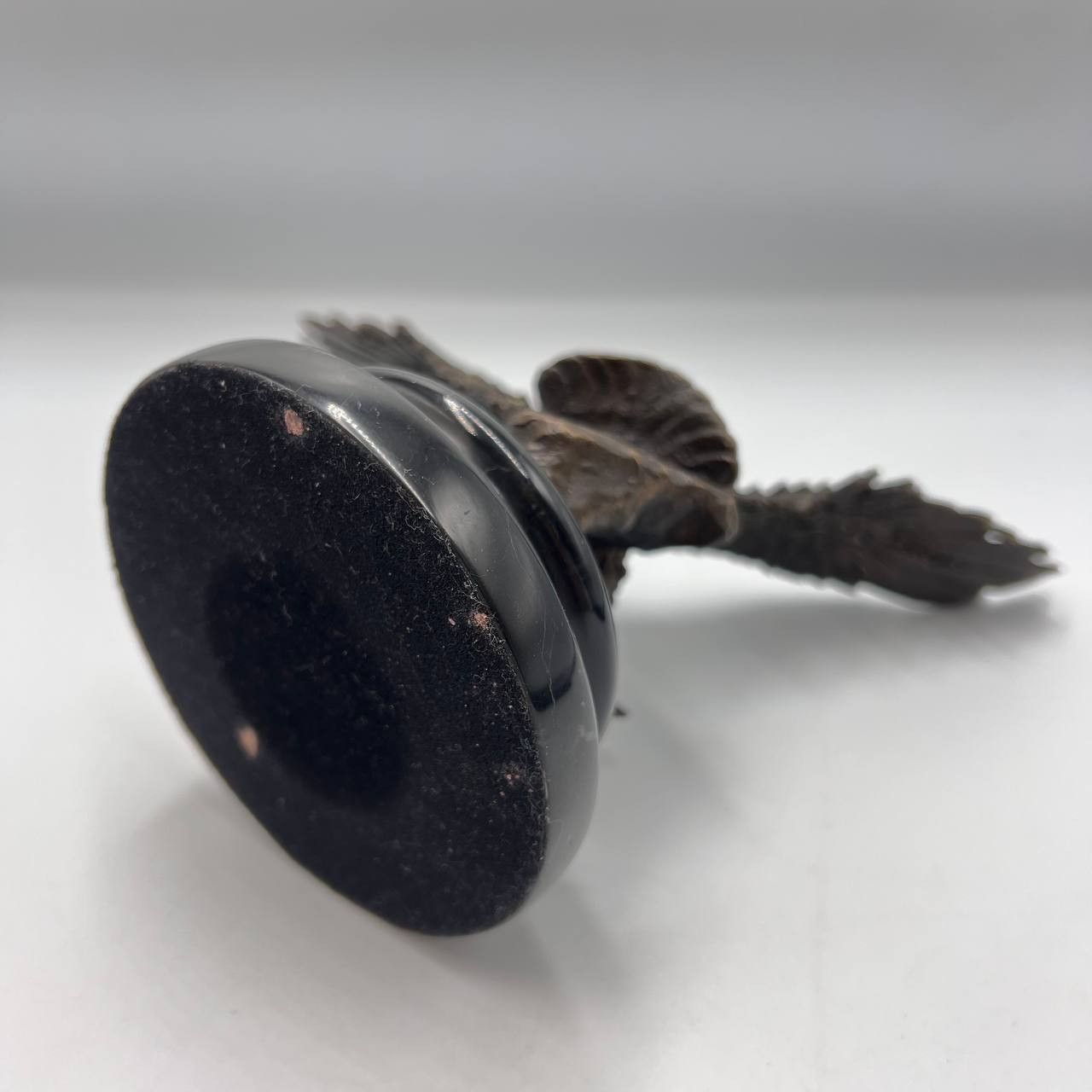 Vintage Vintage Collectible Solid Bronze Figure Statue Bird Eagle Size ONE SIZE - 7 Thumbnail