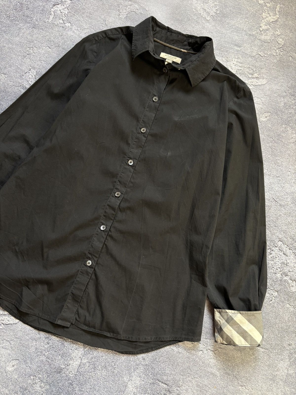 Burberry Vintage Burberry Nova Check Black Luxury Woman’s Shirt Size M / US 6-8 / IT 42-44 - 3 Thumbnail