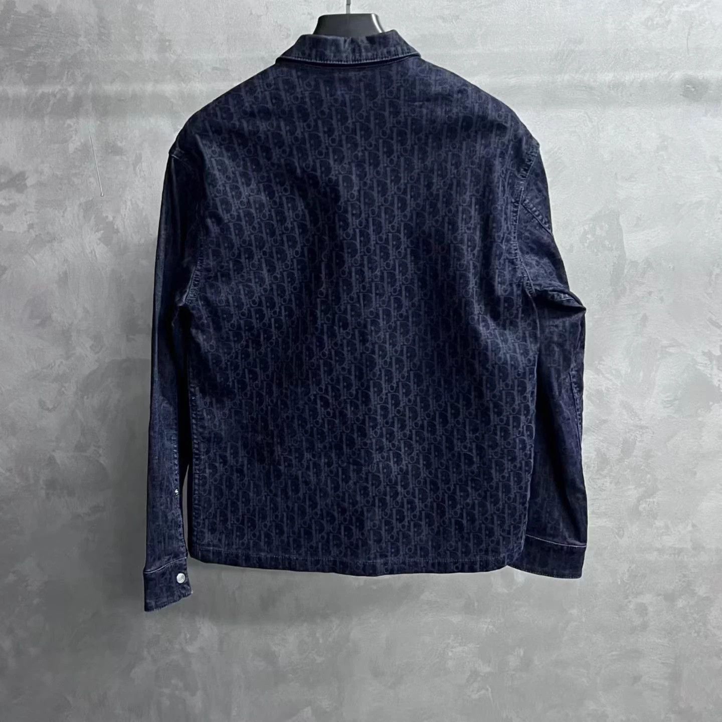 Dior Dior Blue Logo Twill Collared Long-Sleeve Shirt Size US S / EU 44-46 / 1 - 2 Thumbnail