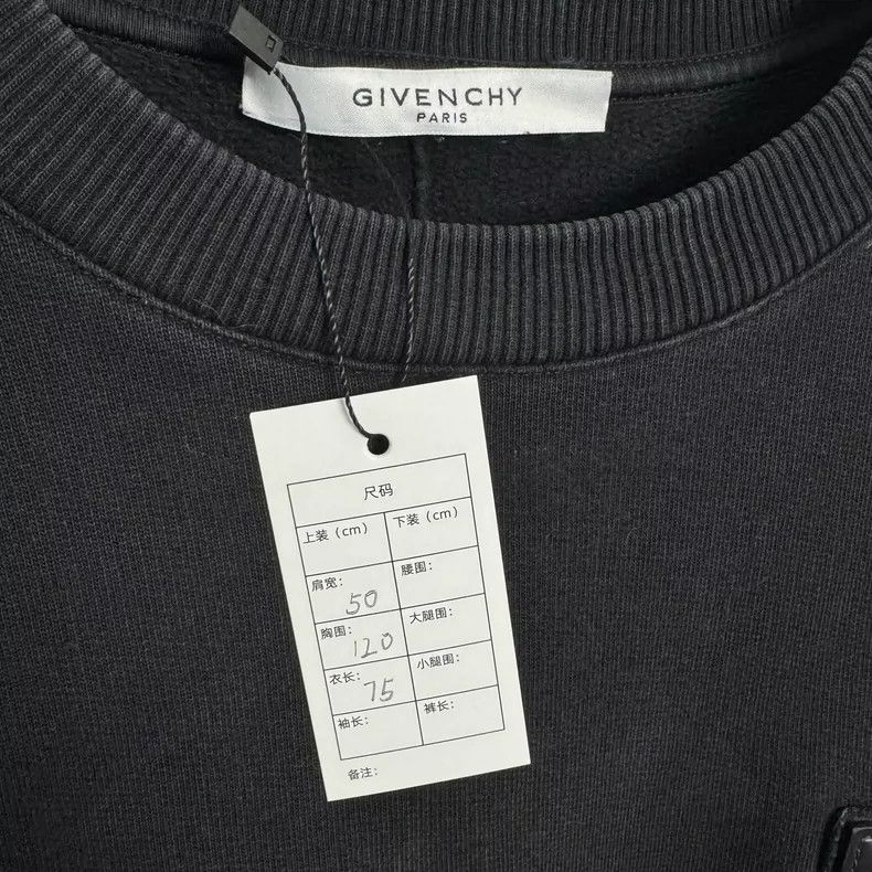 Givenchy Givenchy Small logo sweatshirt with leather tag 2505-Nextar Size US M / EU 48-50 / 2 - 3 Thumbnail