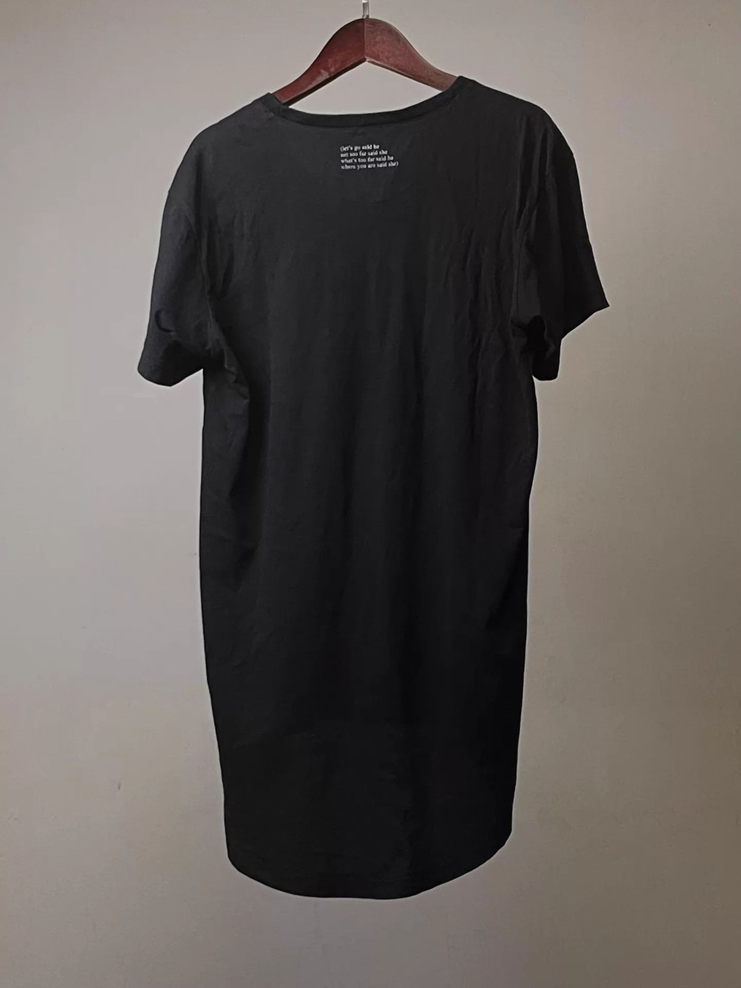 Ann Demeulemeester Ann Demeulemeester Slogan T Front Short Back Long Size S / US 4 / IT 40 - 2 Thumbnail