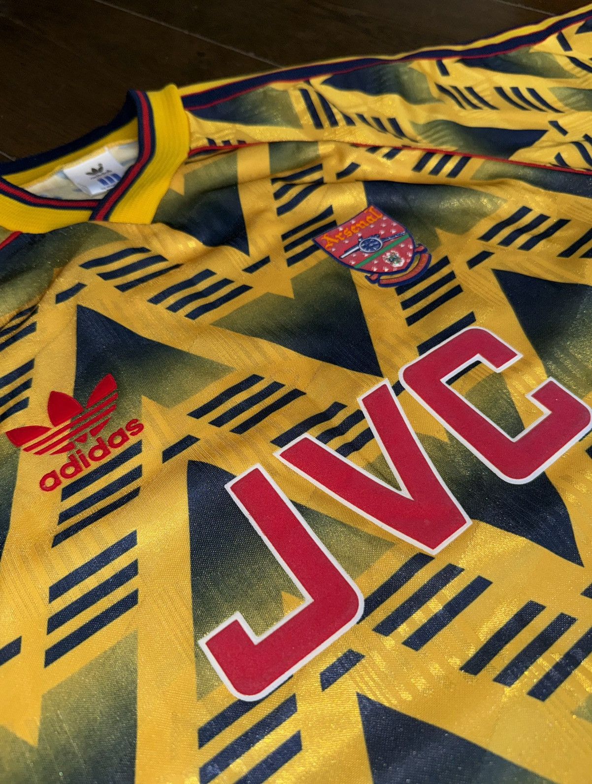 Adidas Adidas Arsenal jersey 1991/1993 Away Bruised Banana Size US M / EU 48-50 / 2 - 3 Thumbnail