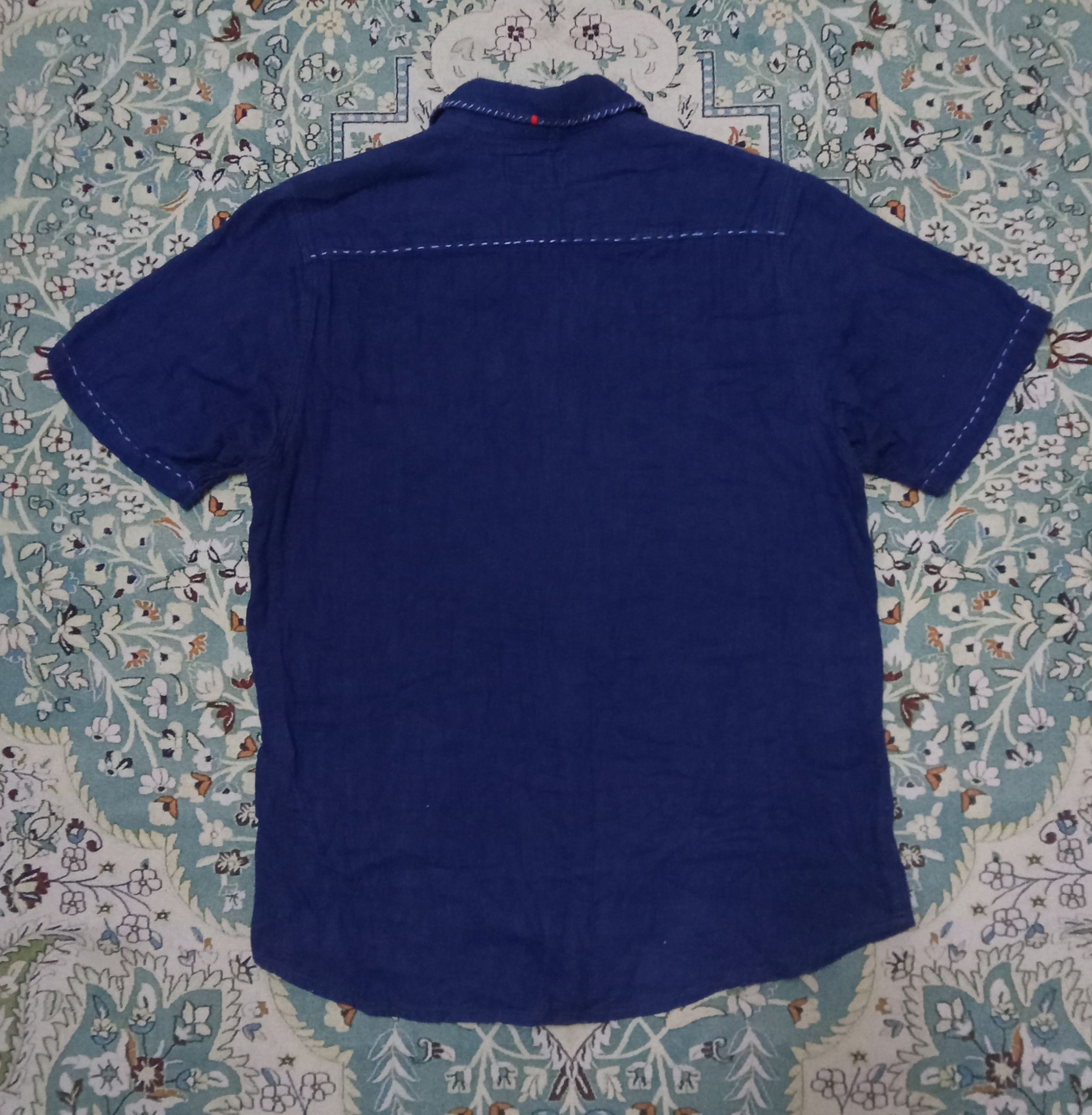 Japanese Brand Chiang Mai Deluxe Gaijin Made Rare Patchwork Design Shirt Size US S / EU 44-46 / 1 - 2 Thumbnail