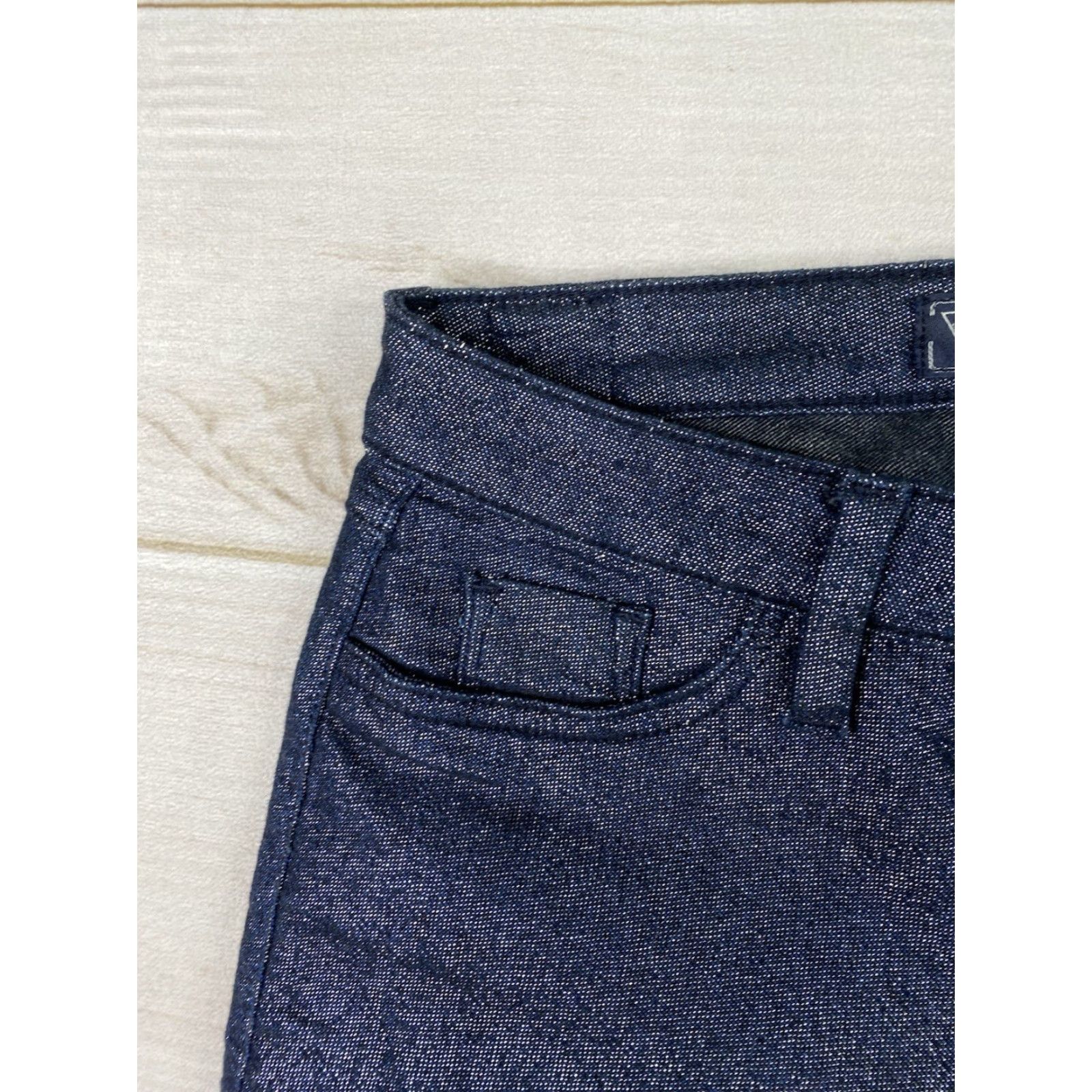 Guess VINTAGE GUESS Jeans Brittney Legging Womens 28 Blue Sparkly Stretch Skinny Glitter Denim Tie? Size 28" / US 6 / IT 42 - 3 Thumbnail