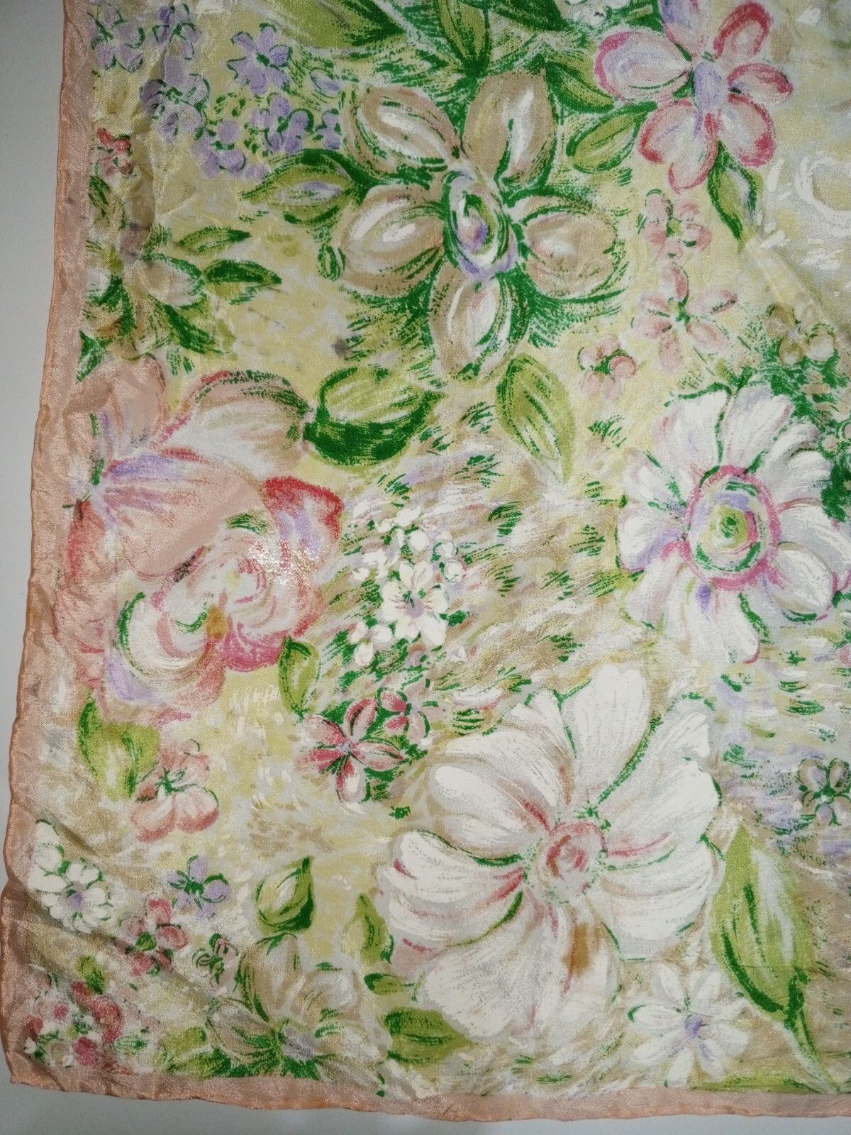 Kenzo KENZO PARIS France Floral Flowers Oversized XXL Silk Scarf Size ONE SIZE - 6 Thumbnail