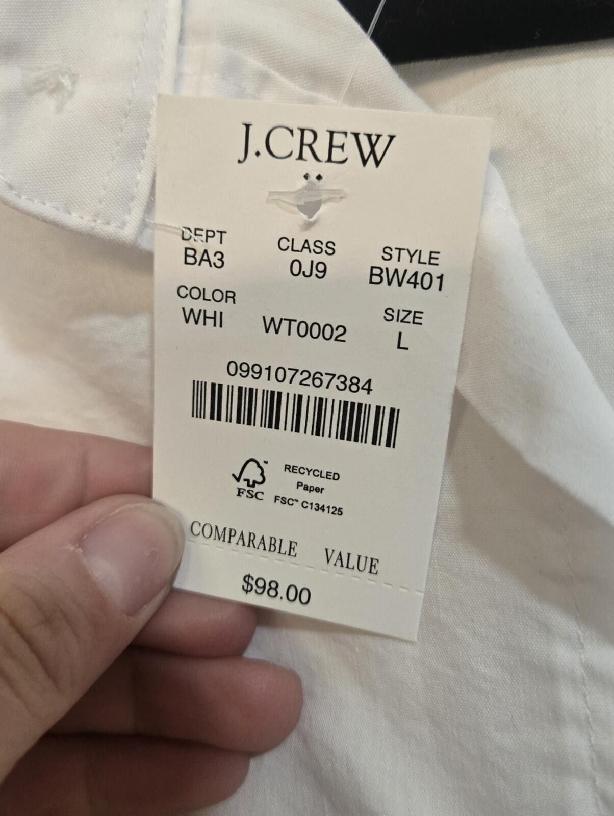 J.Crew J Crew Slim performance dress shirt Size 42R - 4 Thumbnail