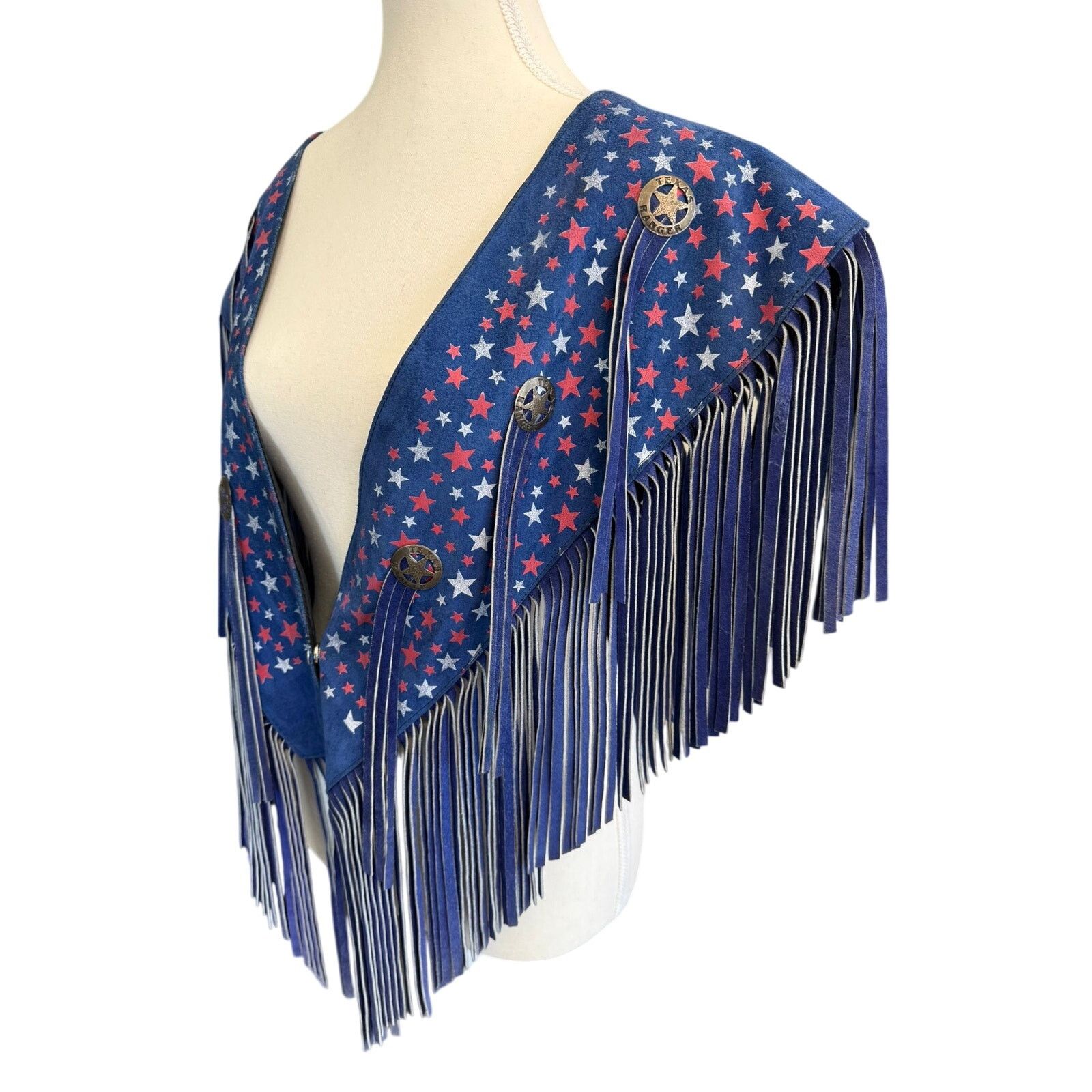 Vintage Vintage RARE Chasser Leather Suede Fringe Western American Size ONE SIZE - 1 Thumbnail