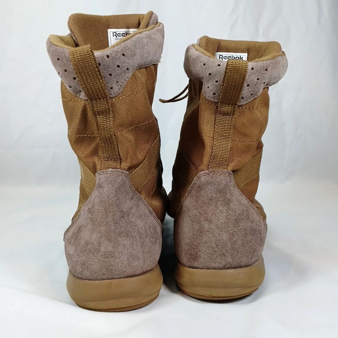 Reebok Reebok Work RB7125 Men’s Tactical Boots Coyote Brown Leather ASTM EH SR Leather Boots M Brown Mens Combat Shoes Zipper Workwear 13M Size US 13 / EU 46 - 3 Thumbnail
