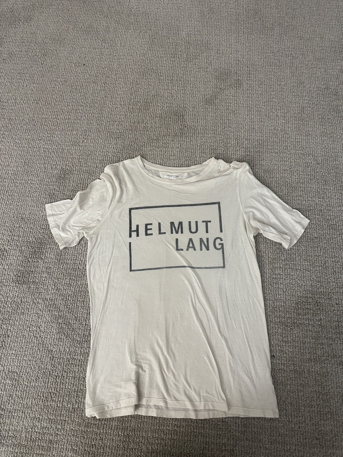 Helmut Lang Helmut Lang Cream Tee Size US M / EU 48-50 / 2 - 1 Thumbnail