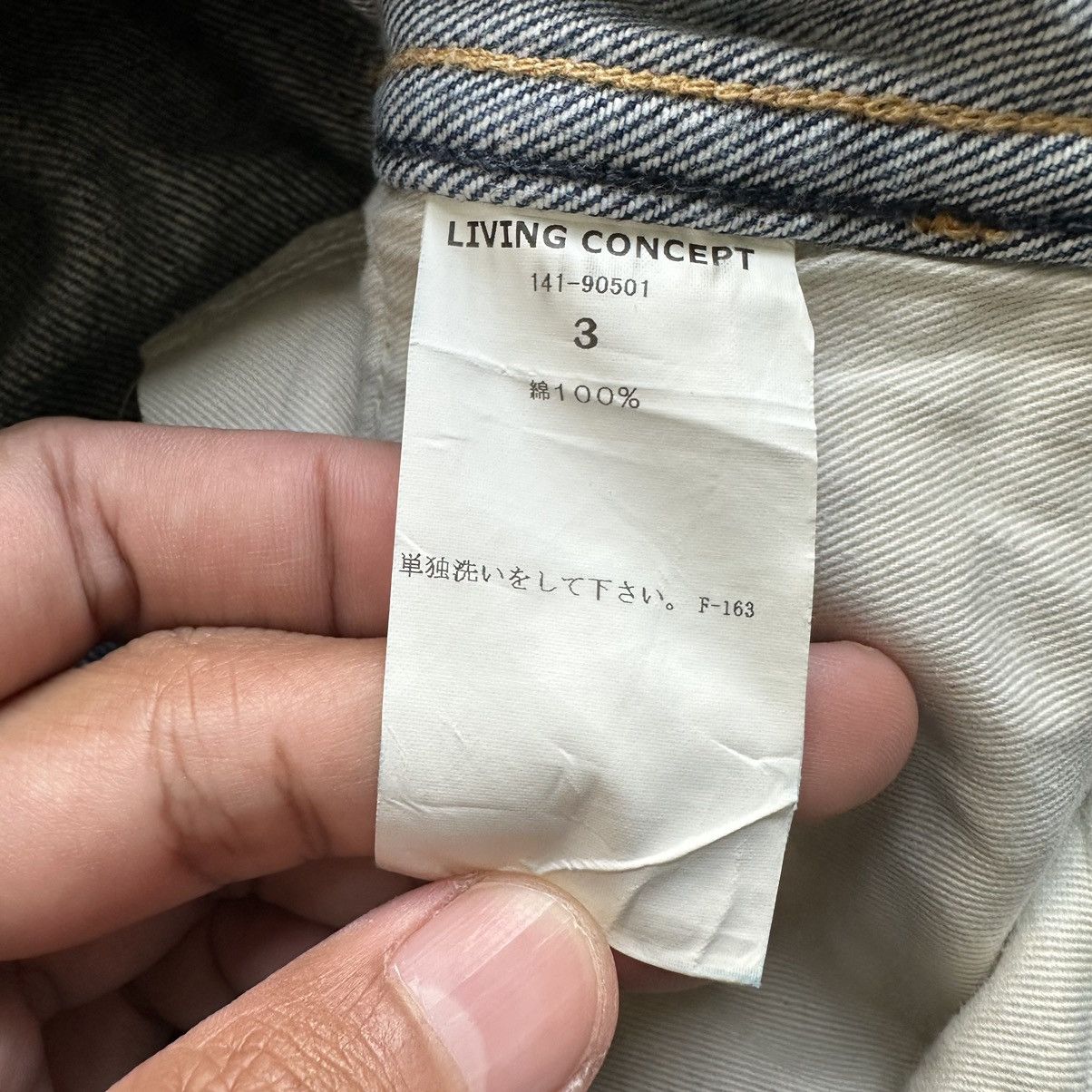 Japanese Brand Vintage Living Concept Talon 42 Faded Distressed Denim Jean Size US 30 / EU 46 - 8 Thumbnail