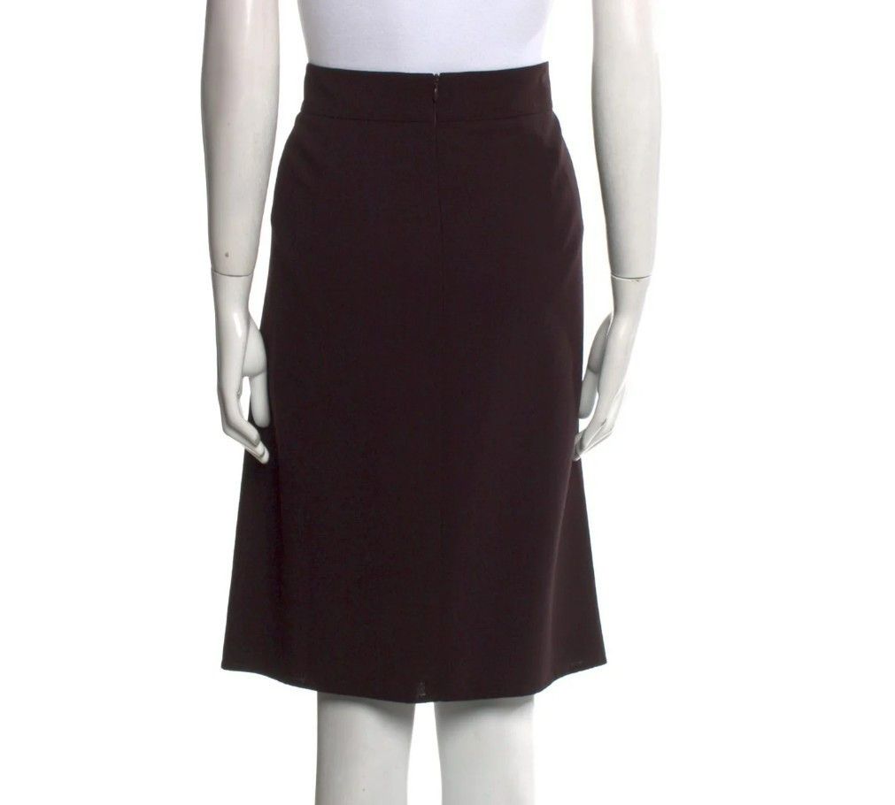 Akris Akris Brown Wool Skirt – Size 10 – Zip Pockets – Tailored F Size 32" / US 10 / IT 46 - 5 Thumbnail