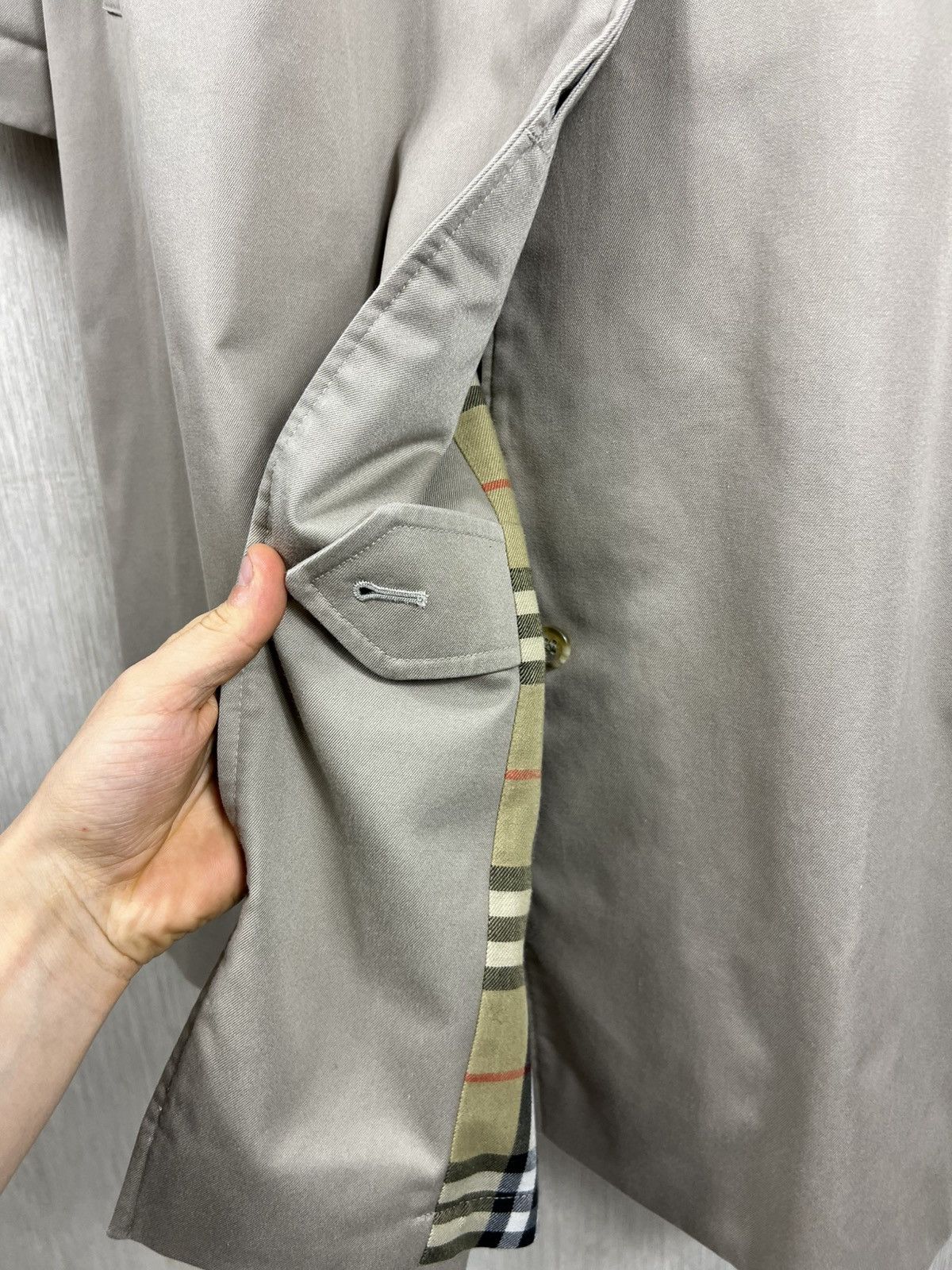 Burberry Vintage Burberrys London long trench coat parka nova checked Size US L / EU 52-54 / 3 - 10 Thumbnail