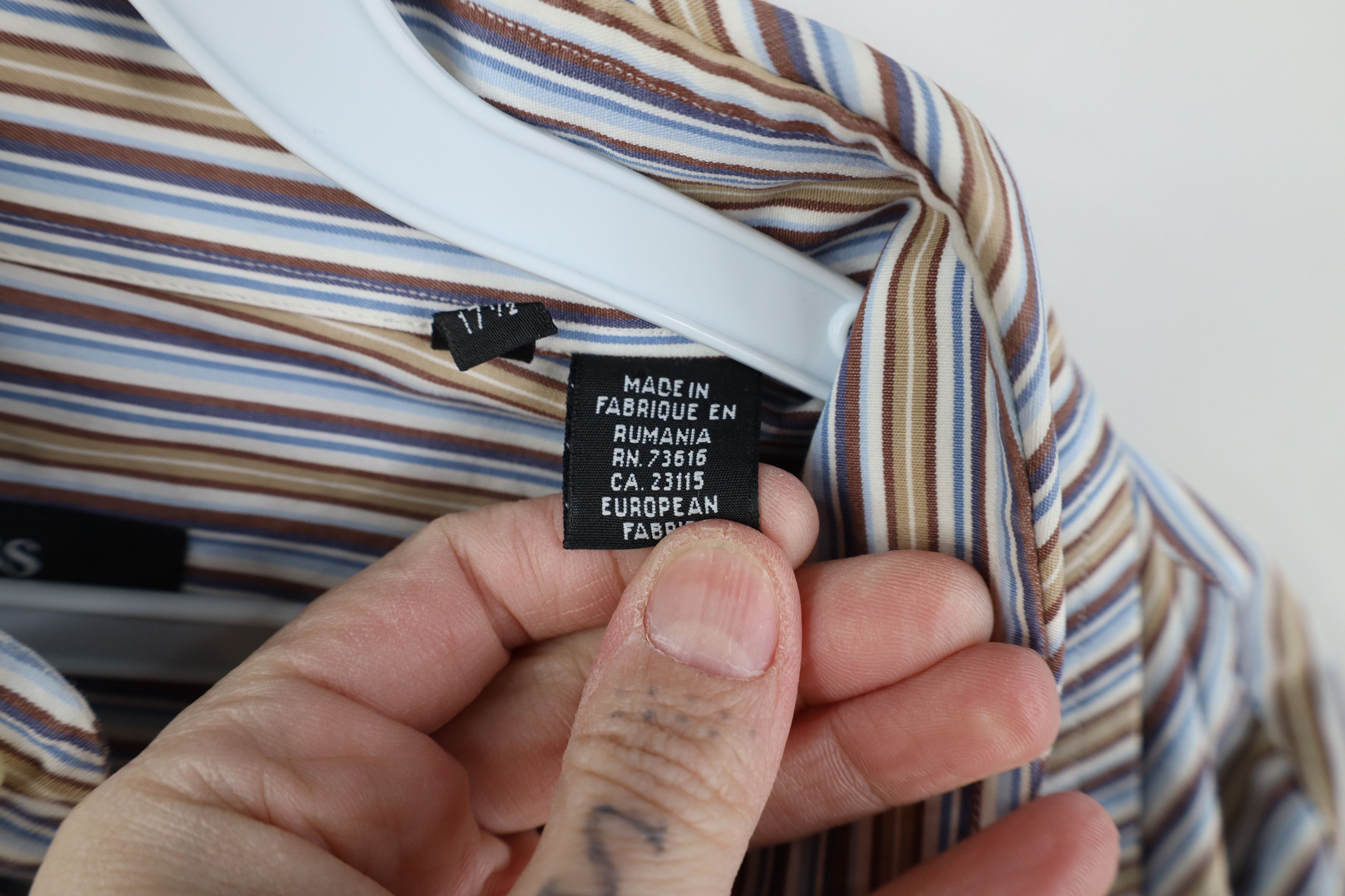 Hugo Boss Hugo Boss Color Block Collared Button Dress Shirt Cotton Size US L / EU 52-54 / 3 - 6 Thumbnail