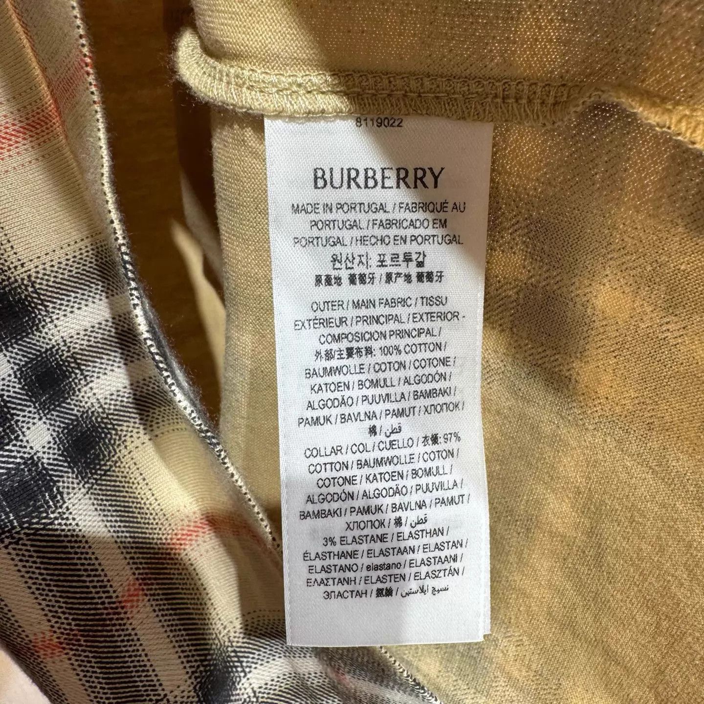 Burberry Burberry Check Gradient Short Sleeve Tee M New Size US M / EU 48-50 / 2 - 4 Thumbnail