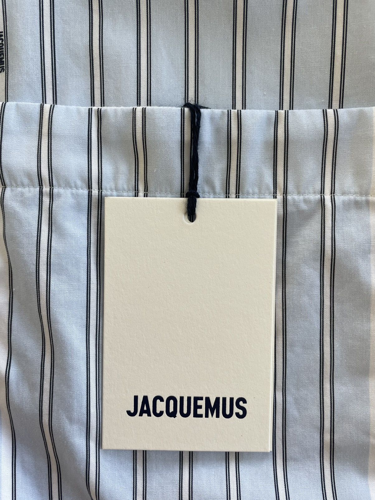 Jacquemus Jacquemus Long Sleeve Shirt - Blue Stripe Size US M / EU 48-50 / 2 - 11 Thumbnail