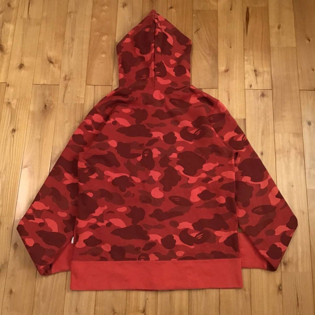 Bape BAPE Red camo full zip hoodie a bathing ape NIGO Size US L / EU 52-54 / 3 - 3 Thumbnail