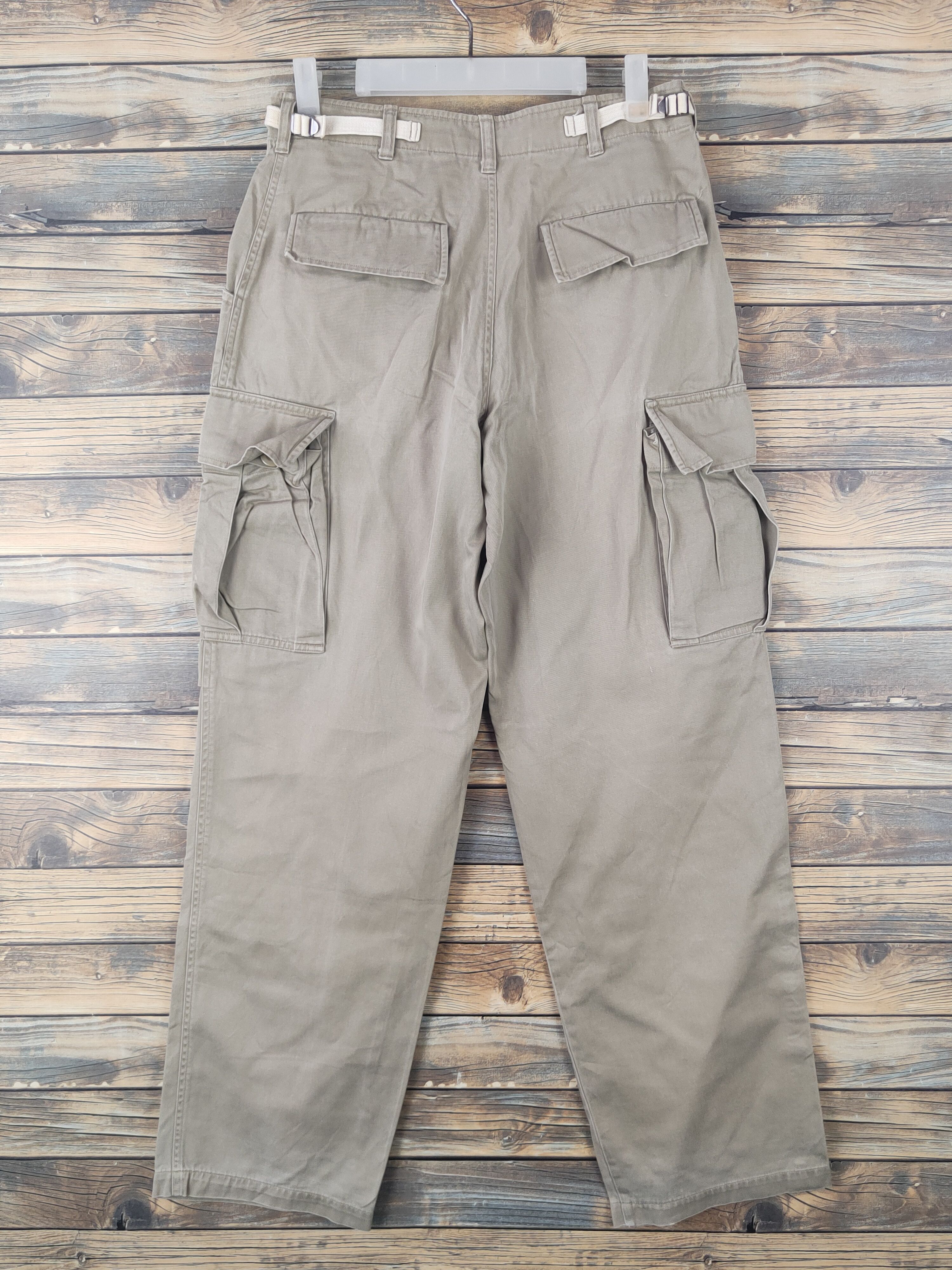 Other DL Japanese Brand Beige Multipocket Cargo Pants #1864 Size US 28 / EU 44 - 7 Thumbnail