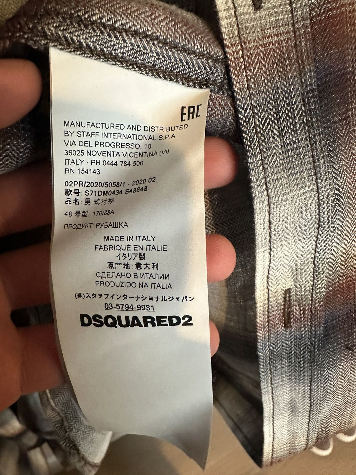 Dsquared2 Checkered Dsquared2 shirt Red, grey Size US M / EU 48-50 / 2 - 6 Thumbnail