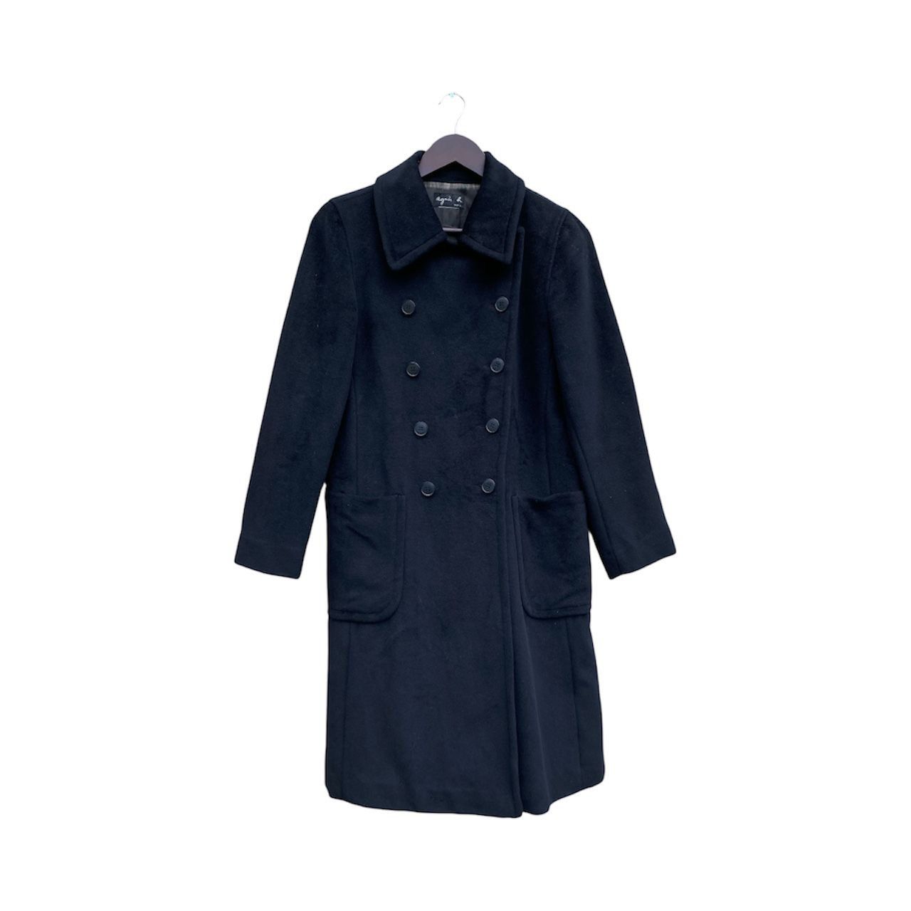 agnes b. Agneb b. Wool Long Coat Double Breast Size M / US 6-8 / IT 42-44 - 1 Thumbnail