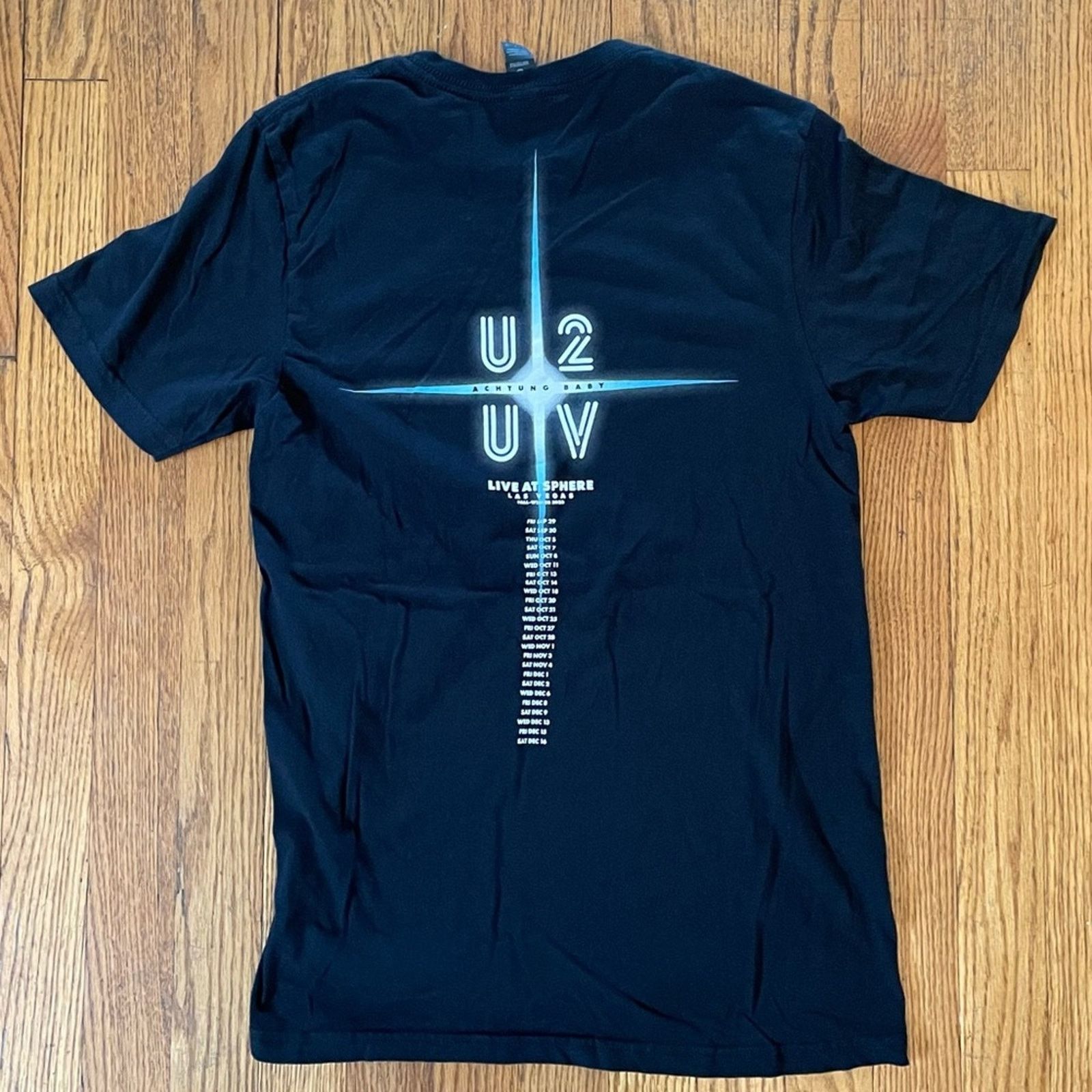 Other U2 UV Las Vegas Live T-Shirt Cross Fall Winter Dates Black S Size US S / EU 44-46 / 1 - 1 Thumbnail