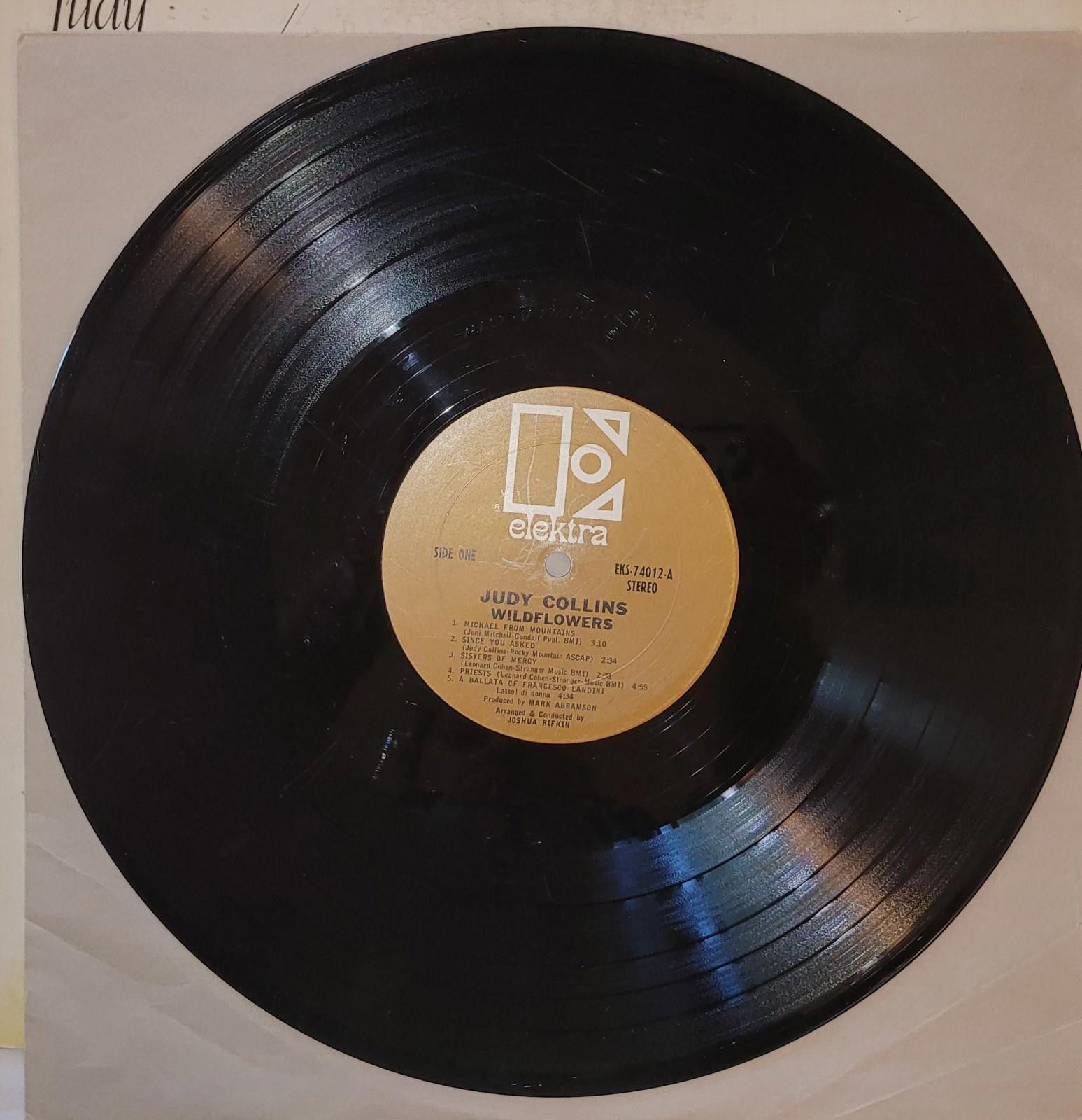Designer Judy Collins Wildflowers Vinyl LP 1967 Good Condition Size ONE SIZE - 3 Thumbnail
