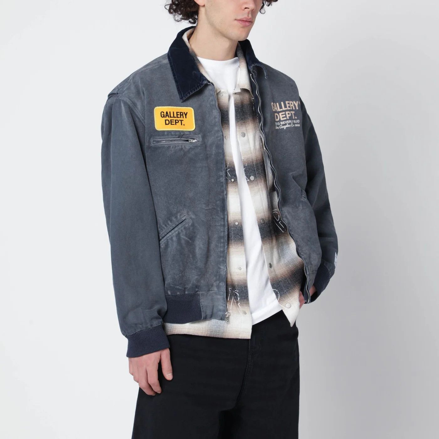 Gallery Dept. o1d2blof0426 Cotton Zip Jacket in Blue Size US M / EU 48-50 / 2 - 1 Thumbnail