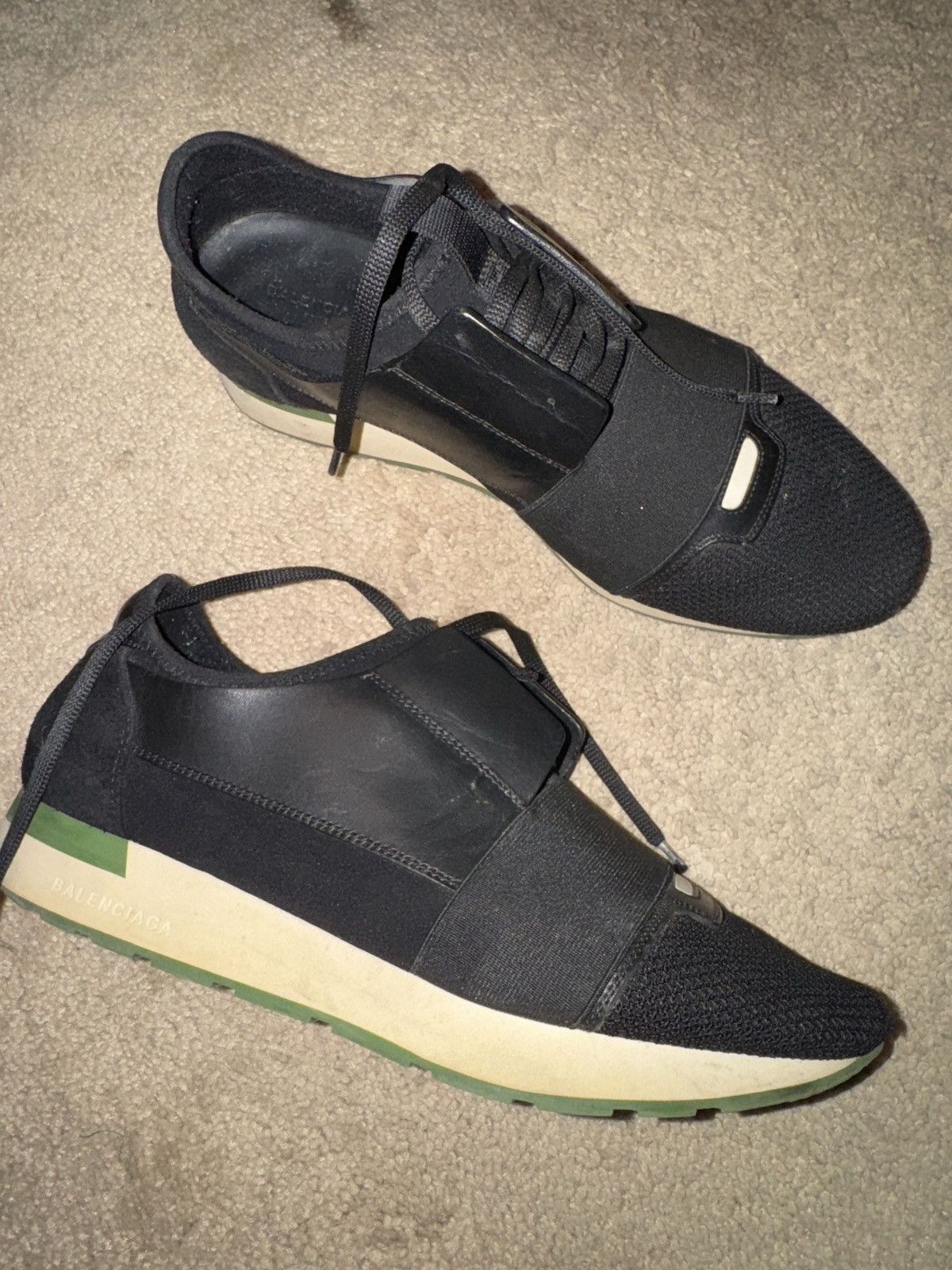 Balenciaga Balenciaga Race Runner Sneakers - 4 Black Size US 8 / EU 41 - 6 Thumbnail