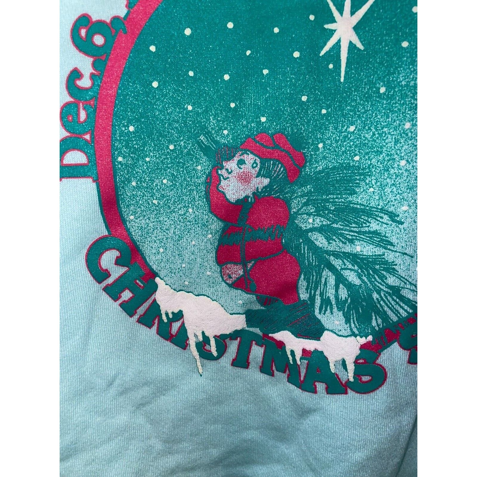 Jerzees Vintage Christmas Stroll Sweatshirt Crewneck 1991 STAINED M Size US M / EU 48-50 / 2 - 3 Thumbnail